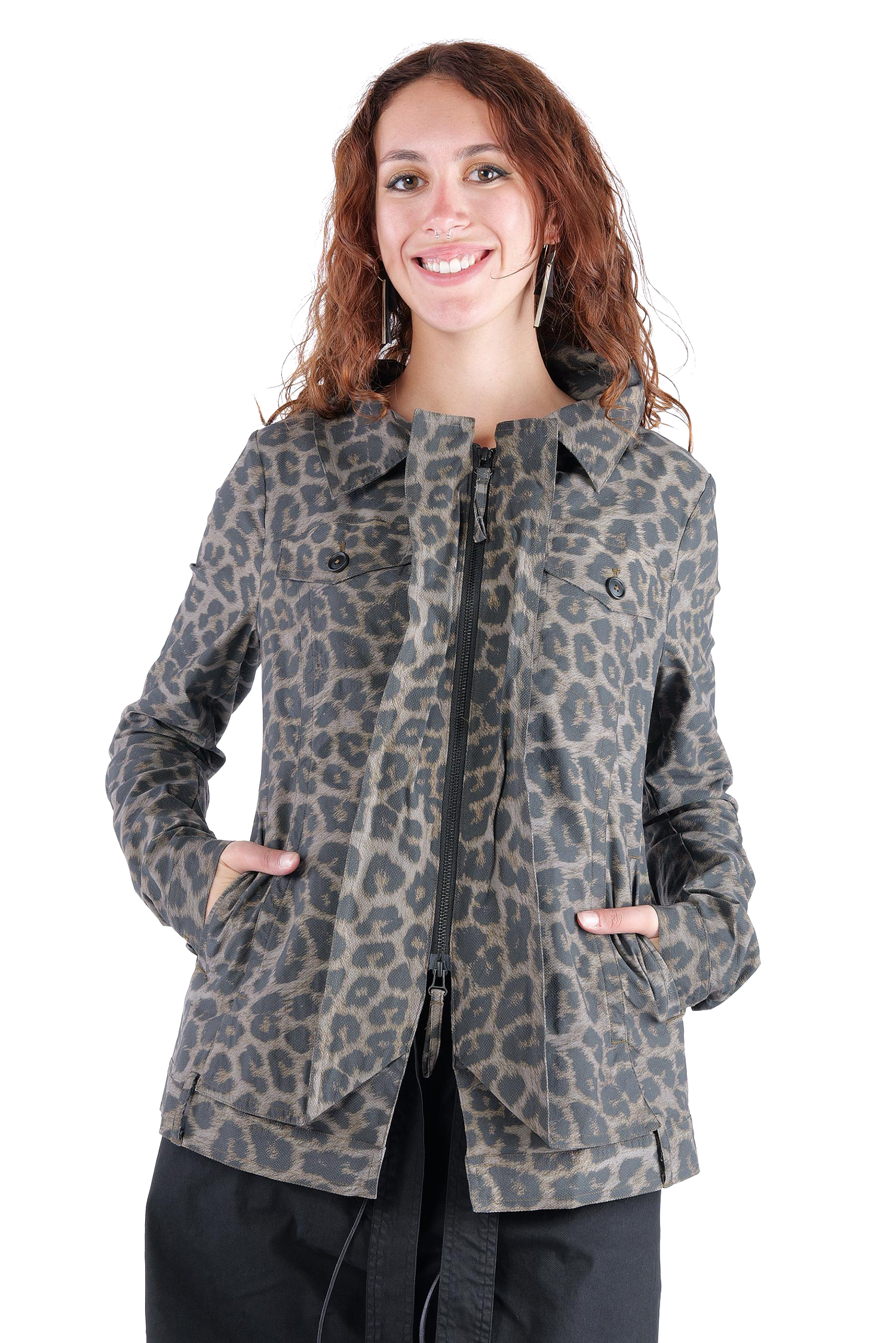 Superstretch-Jacke - Leo black cloud - 2261391102