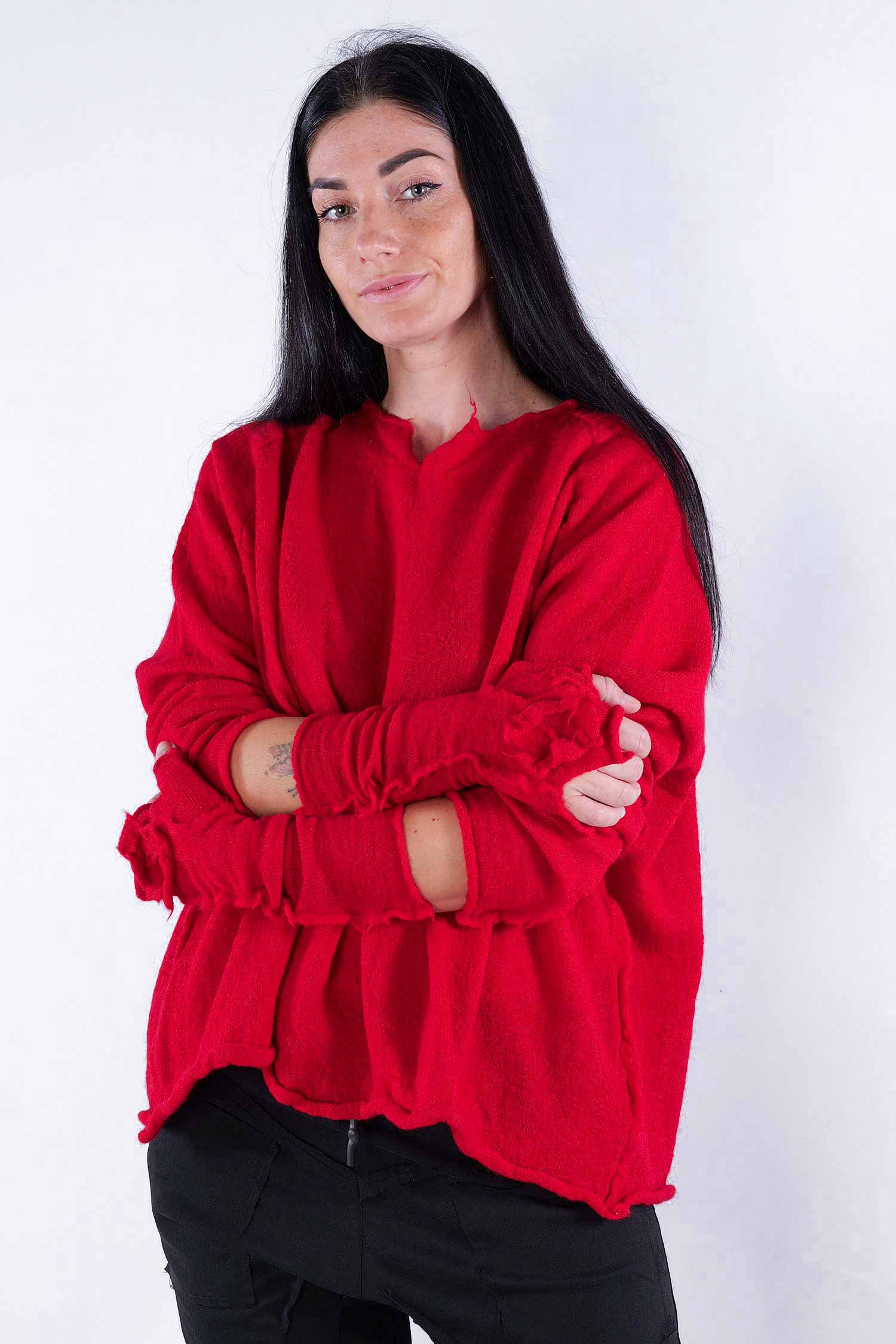 Schurwolle Stulpen - Rose - 2253893111