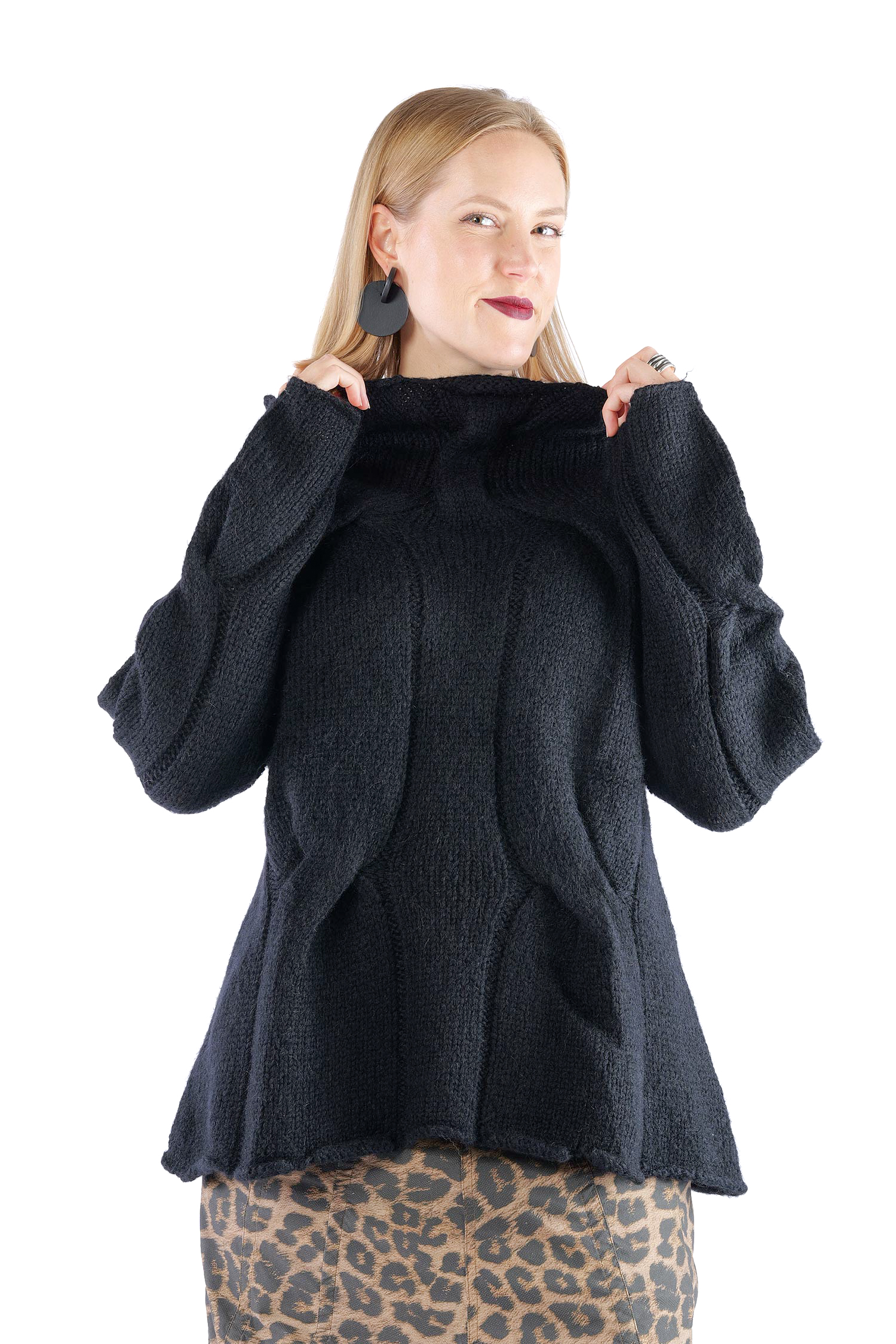 Strickpullover - Schwarz - 2262250701