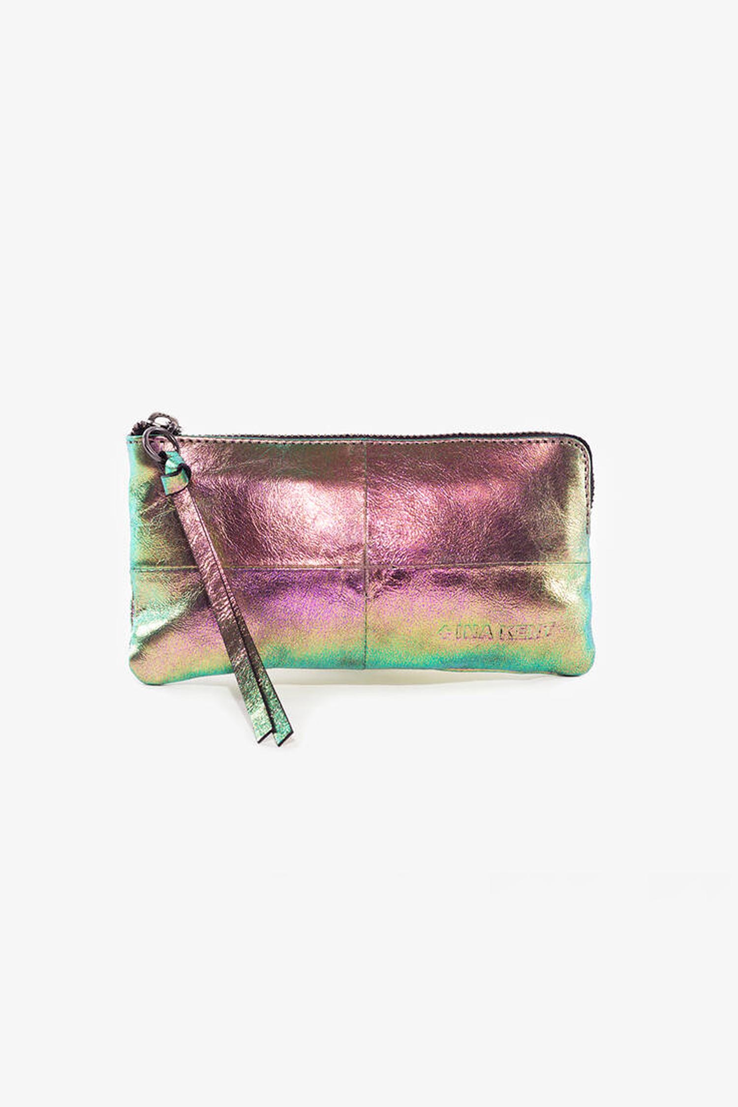 Leder Portemonnaie - Two-Tone Leafy Rose - ILU ed.3