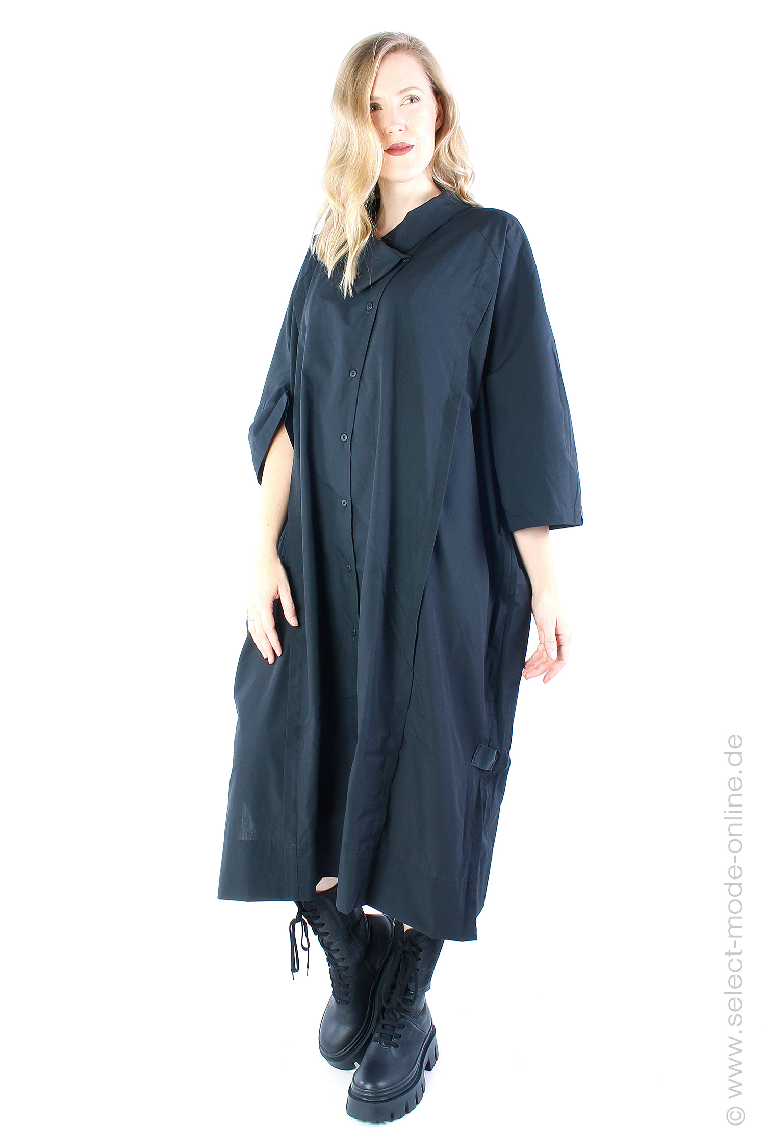 Wide blouse - black - 1257