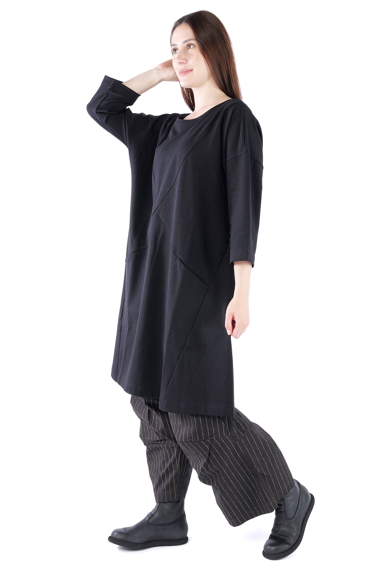 Sweattunika - Schwarz - U5865-U