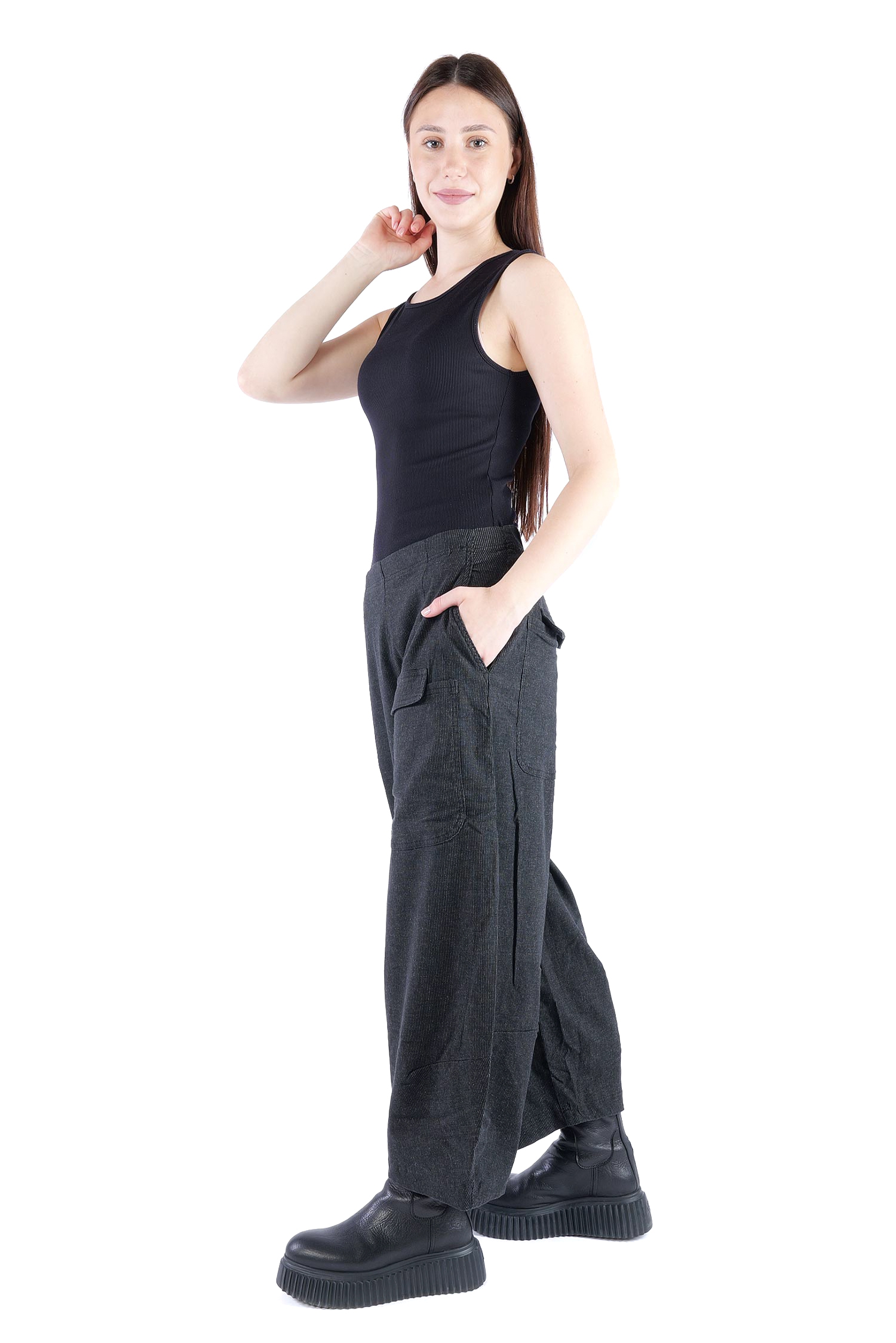 Nadelstreifen Hose - Black stripe - 2263410102
