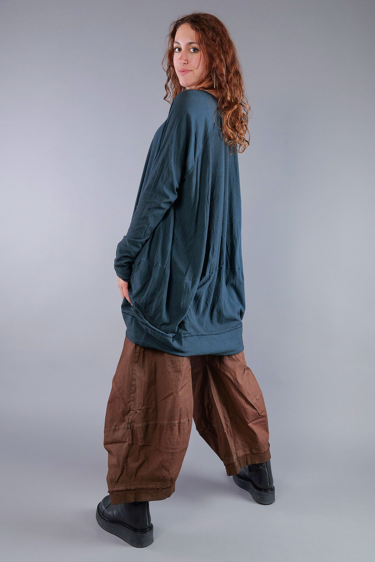Oversize Tunika - Petrol cloud - 2261140515