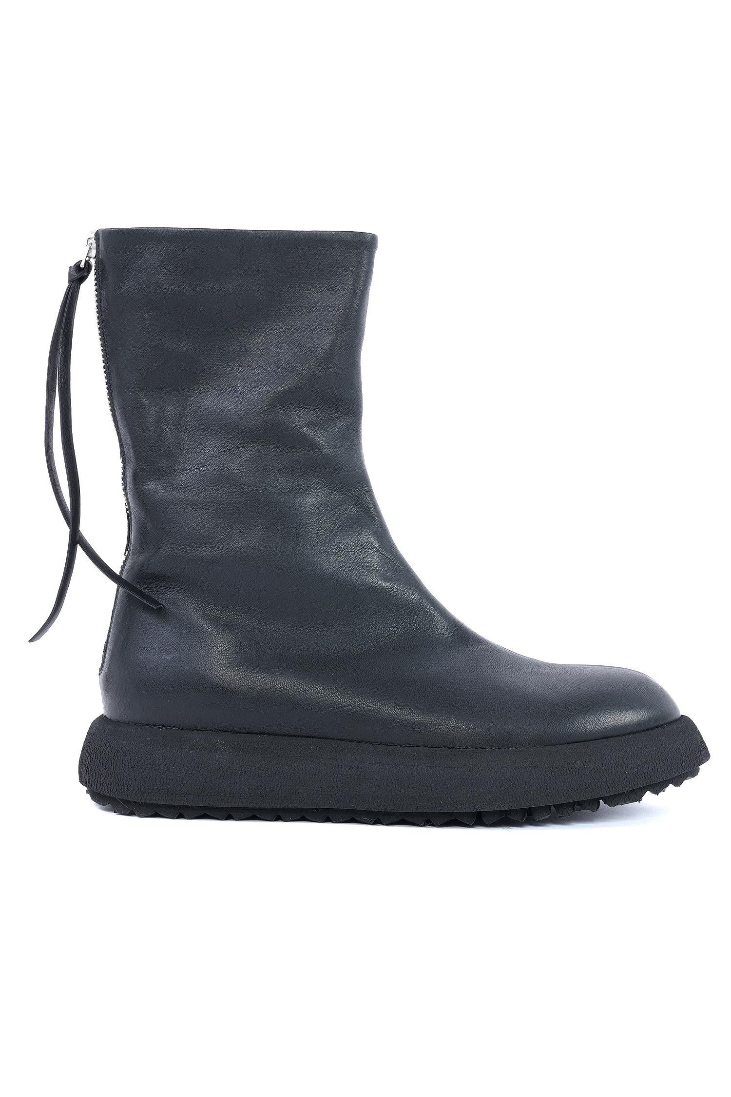 Plateau Lederstiefel - Schwarz - Milestone
