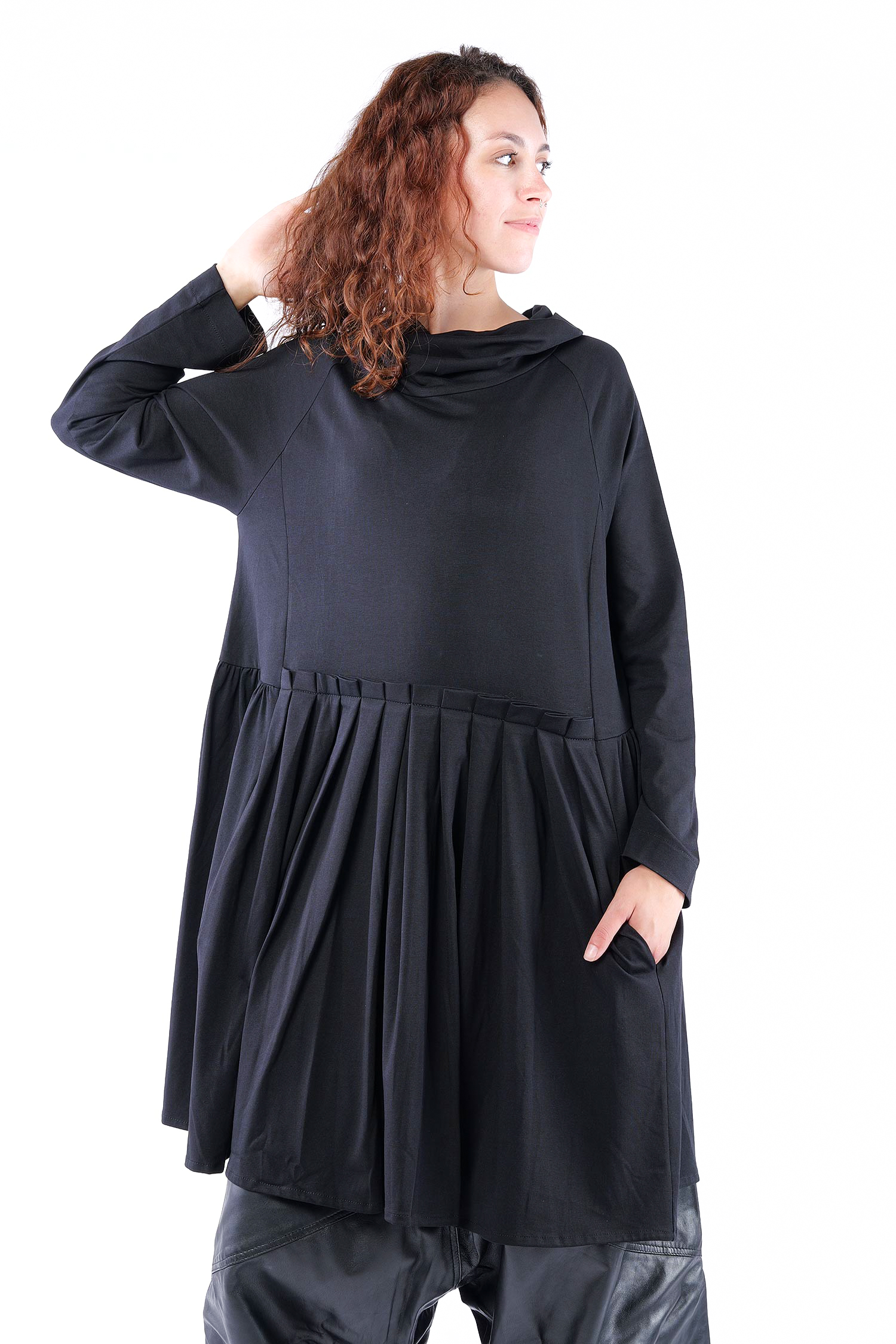 Ausgefallene Tunika - Schwarz - 26.2-KHS200A
