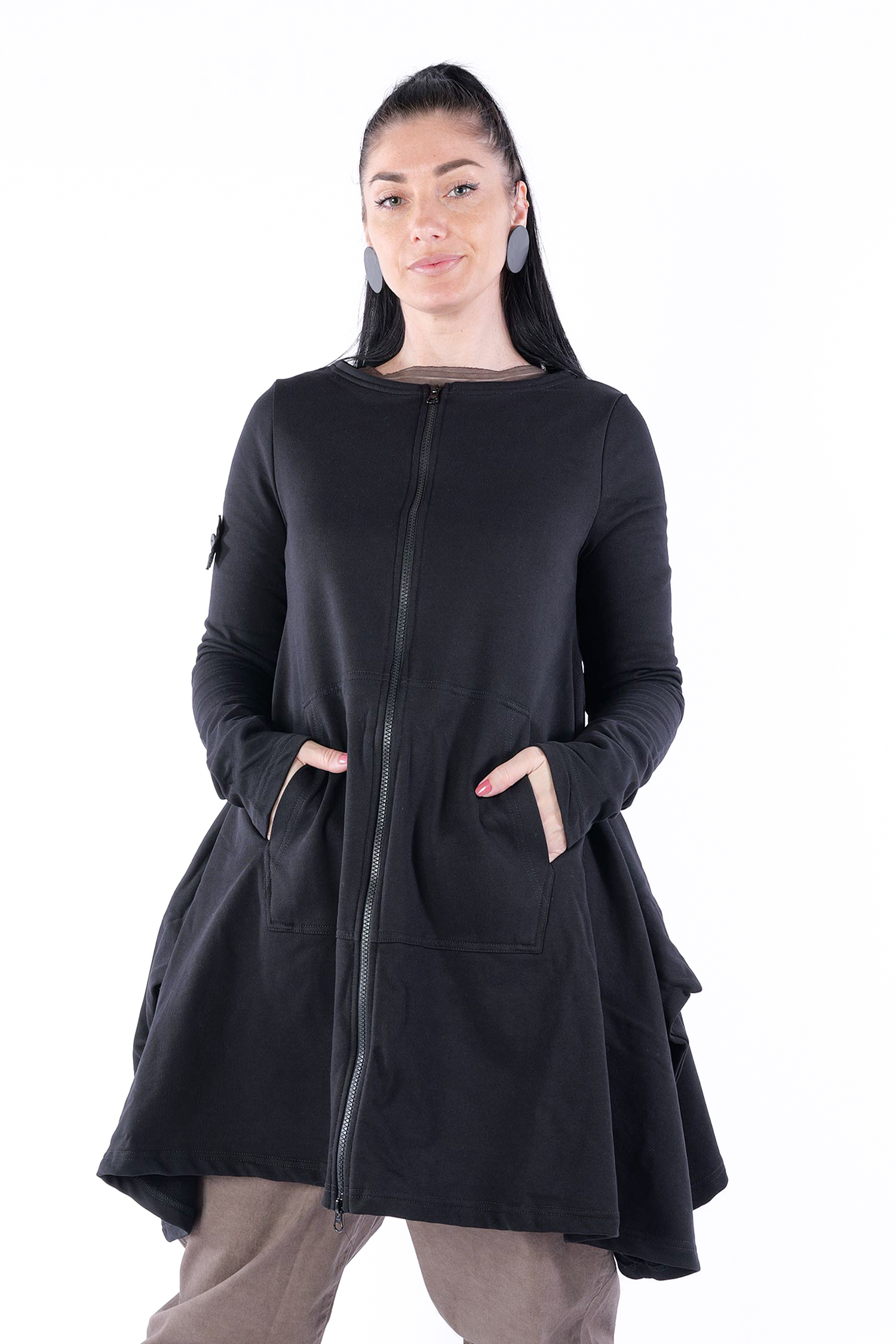 Sweatjacke  - Schwarz - 2062