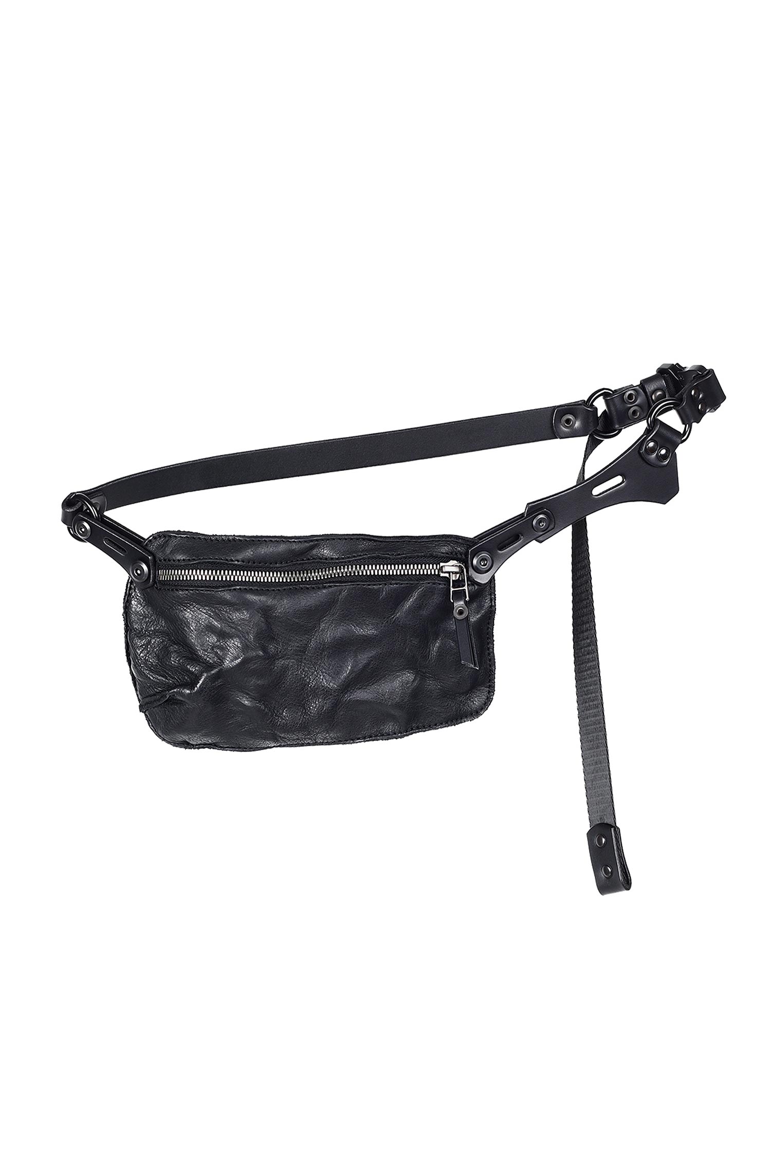 Leather belt bag - black - Omi