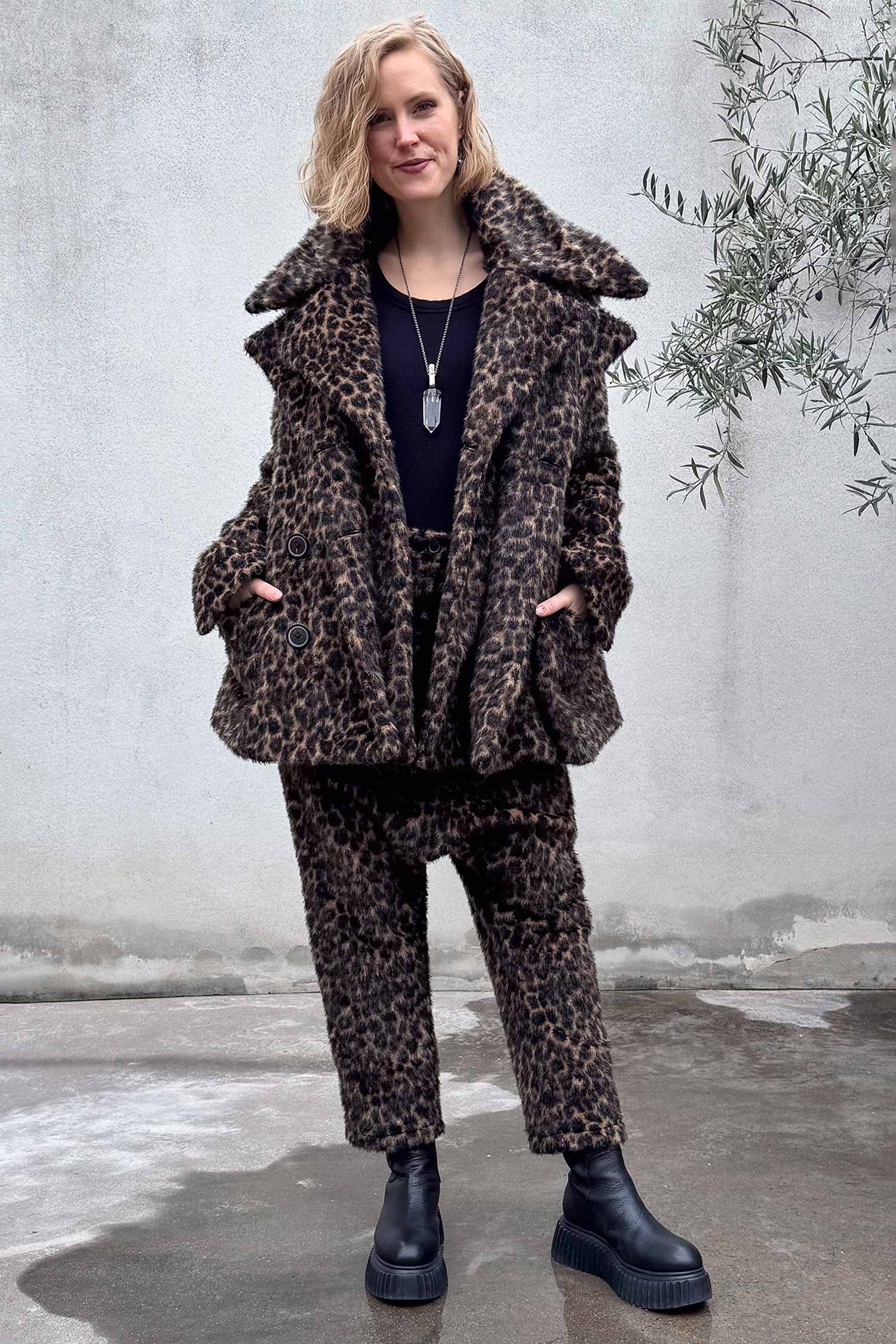 Oversize Leofell-Jacke - Leo jacquard - 2261191102