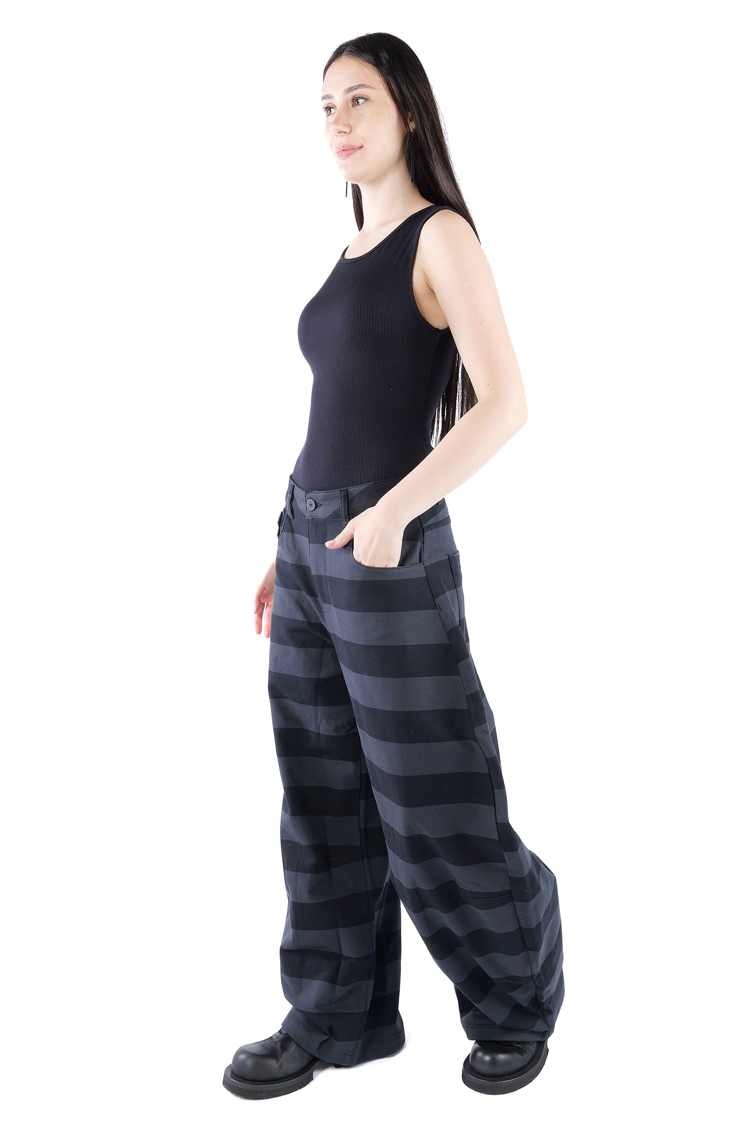 Wide stretch pants - Widestripe - 10024