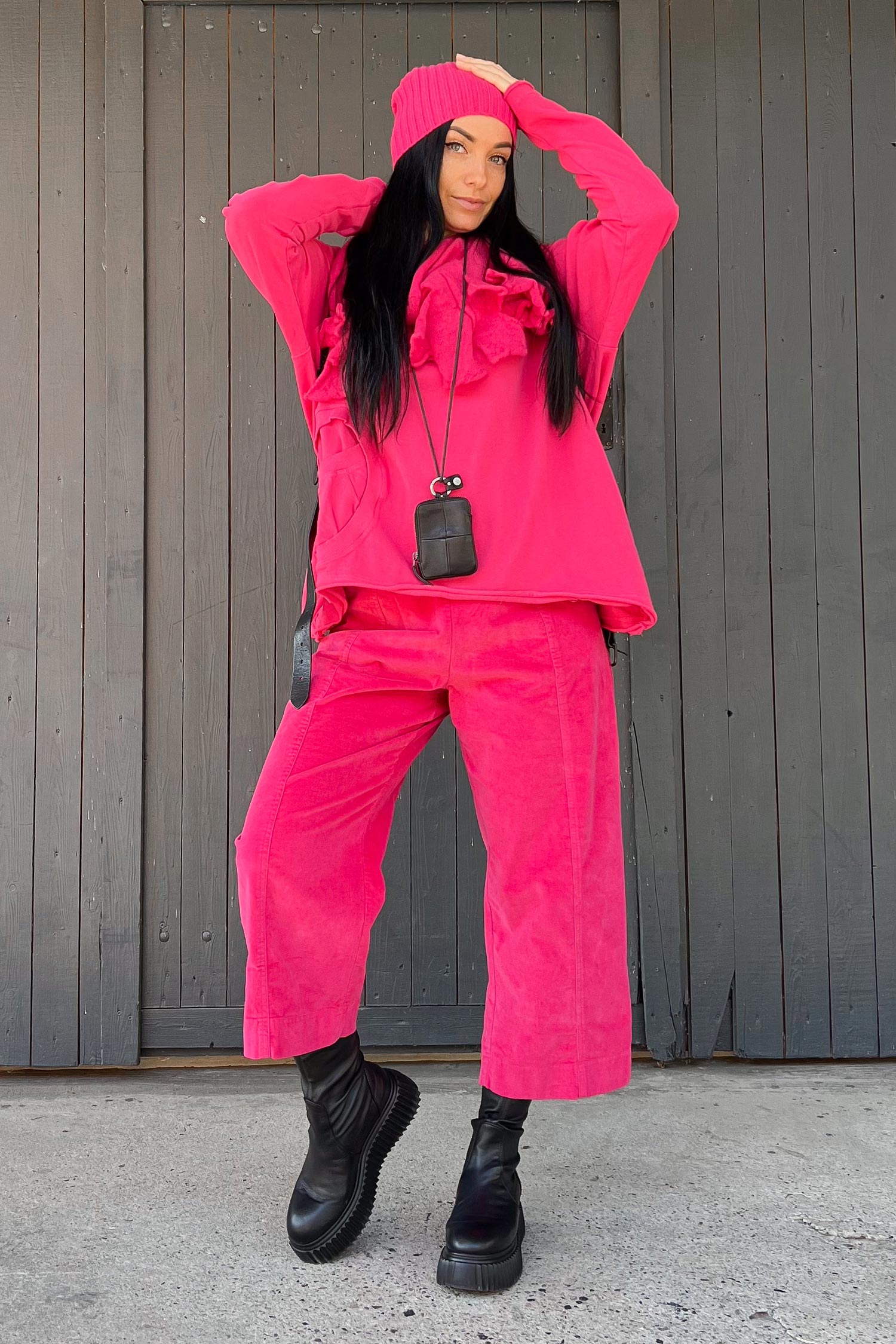 Mini Leder Portemonnaie - Natural True Black - X.LOMI ed.2