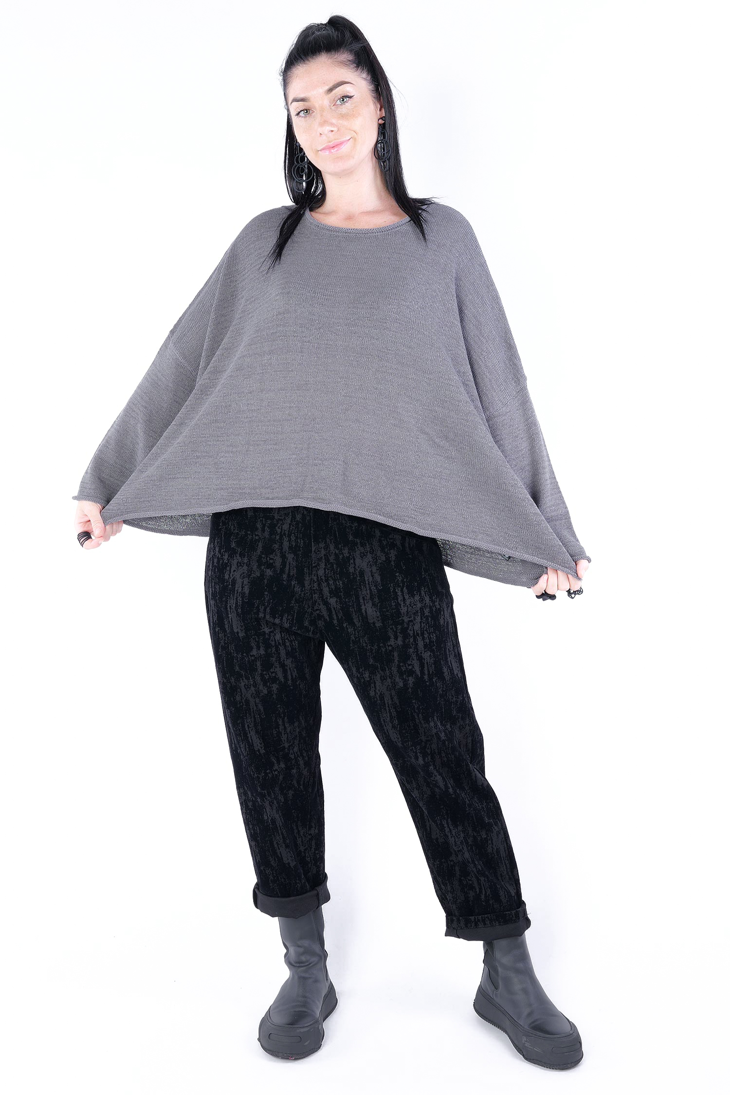 Oversize Pullover - Dark grey - 2253720712