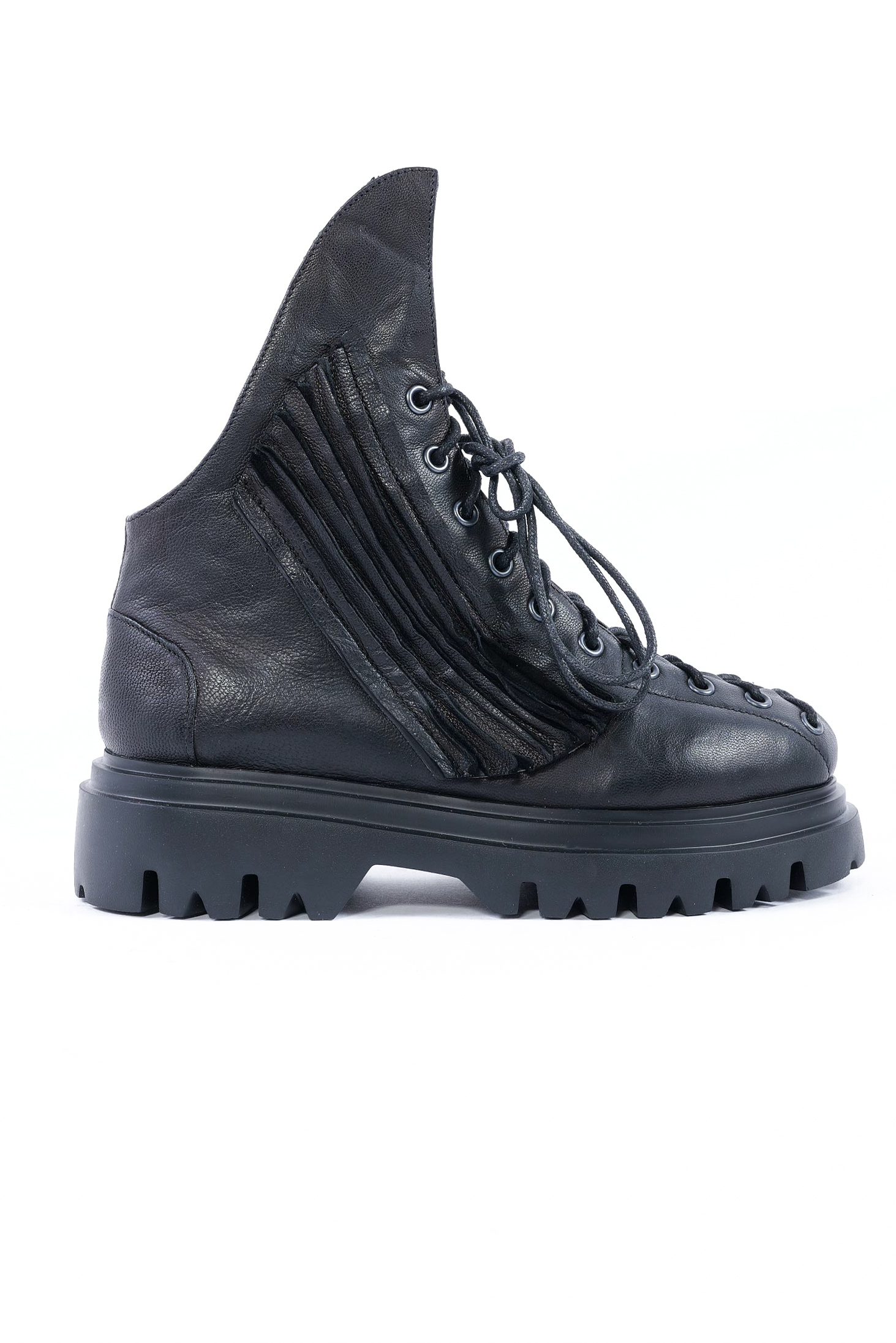 Schnür-Boots - Schwarz - Finn