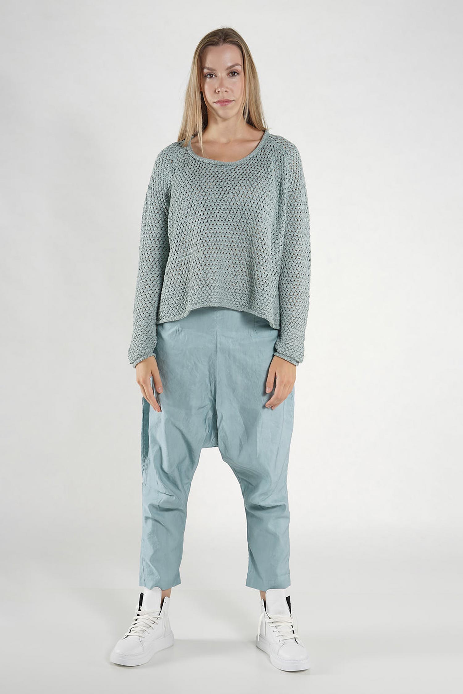 Grobstrickpullover - Schwarz - 1263730701