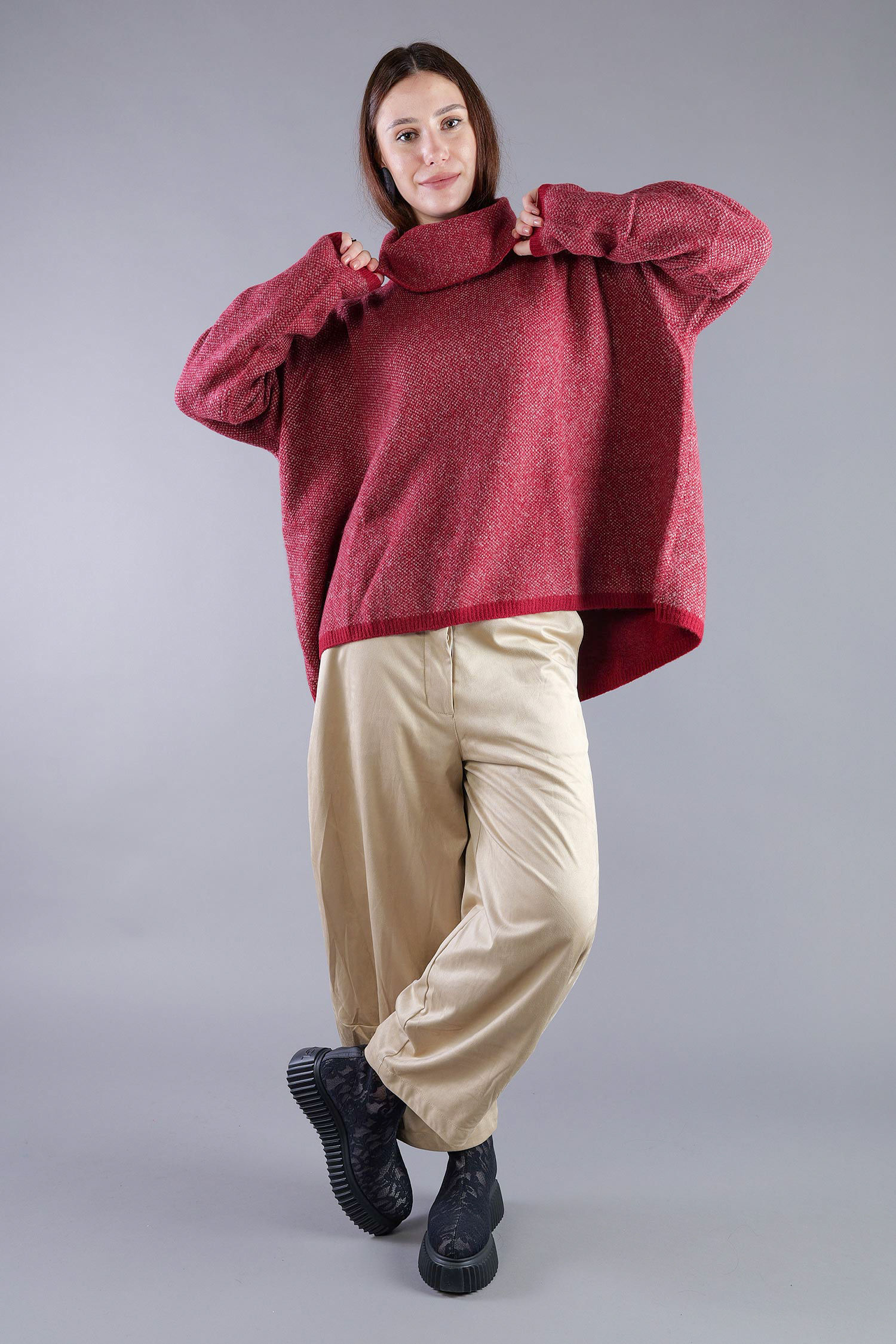 Strickpullover - Lava crystal jacquard - 2263270702