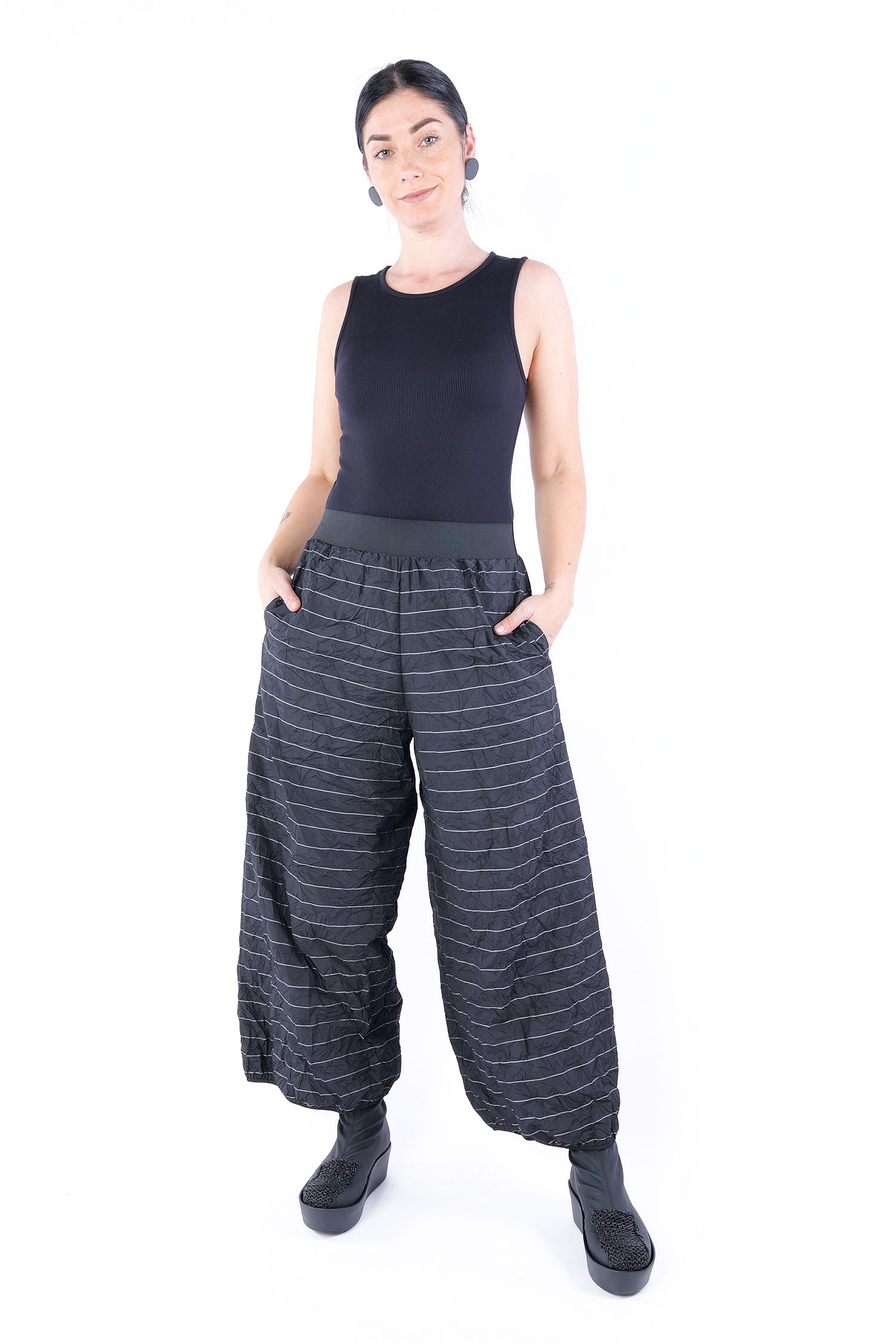 Tulpige Hose - Schwarz - W25-30