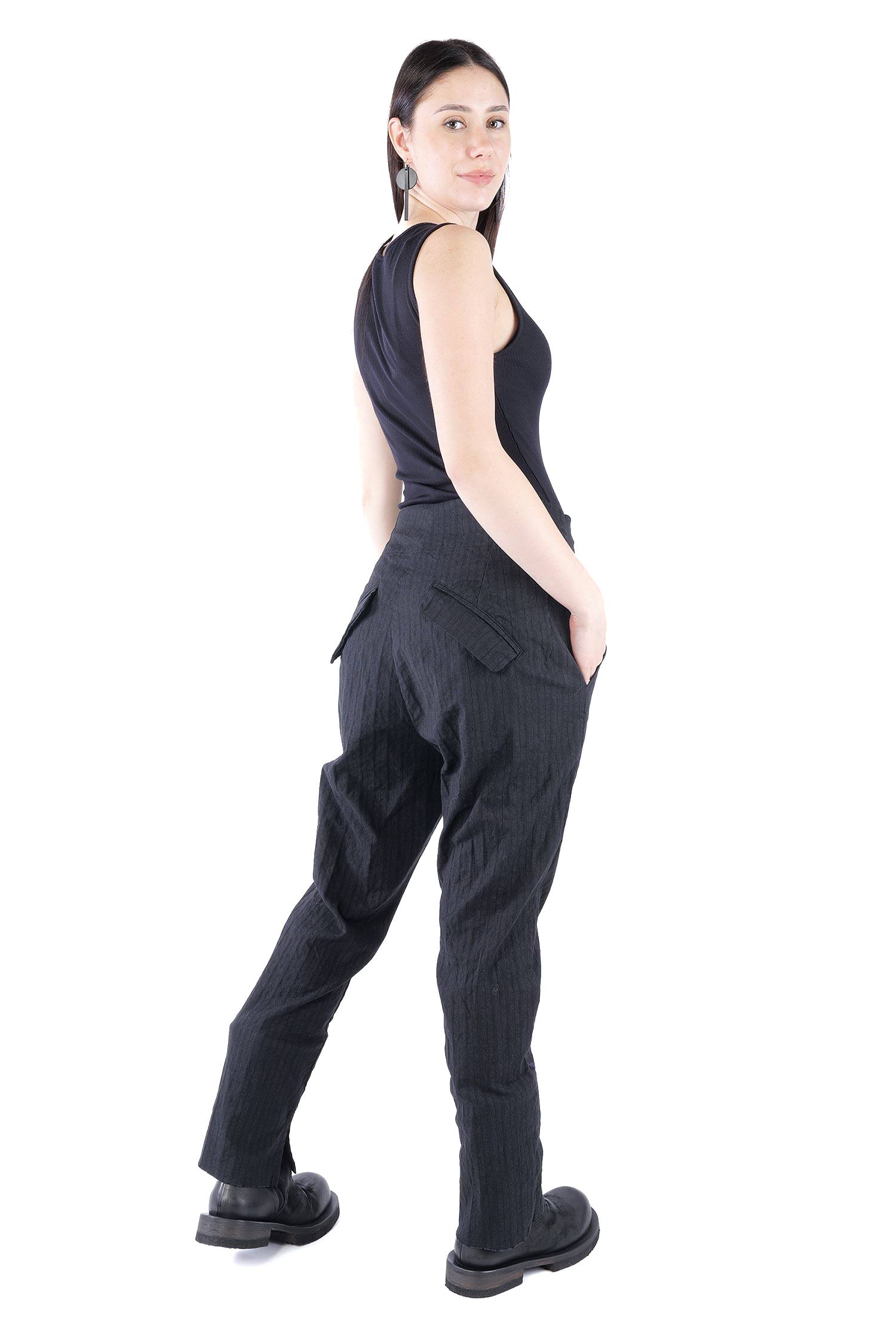 Casual pants - Petrol stripe - 2261080102