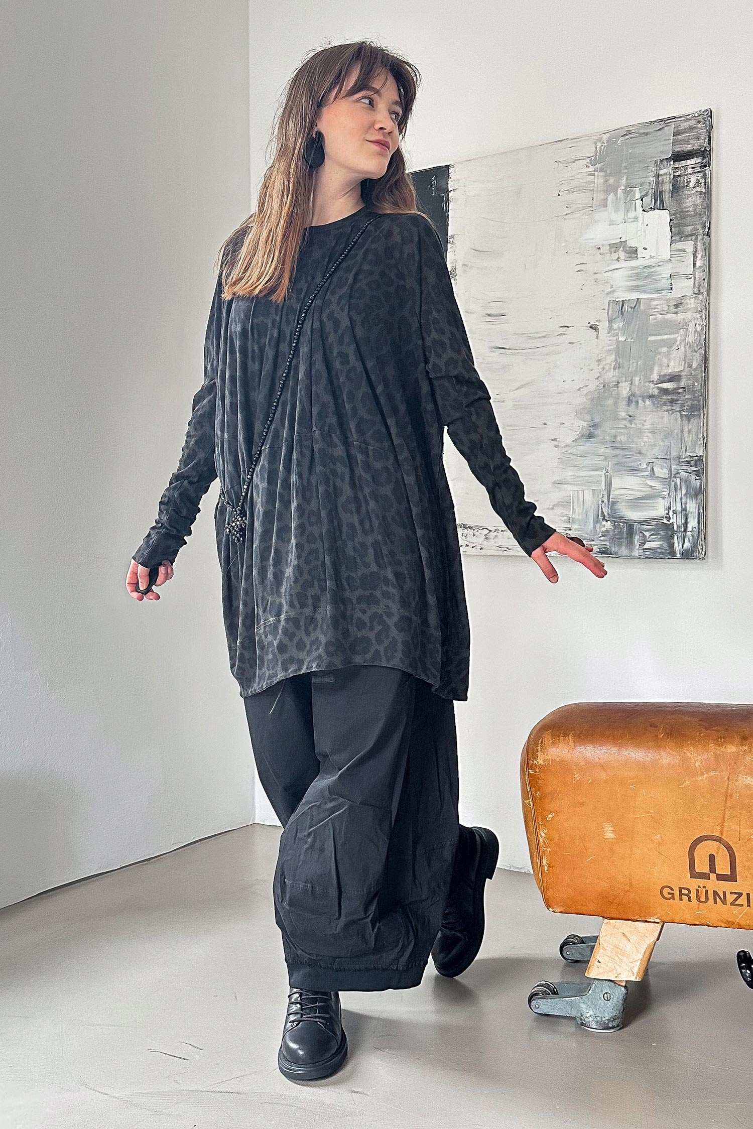 Oversize Tunika - Leo black cloud - 2261140505