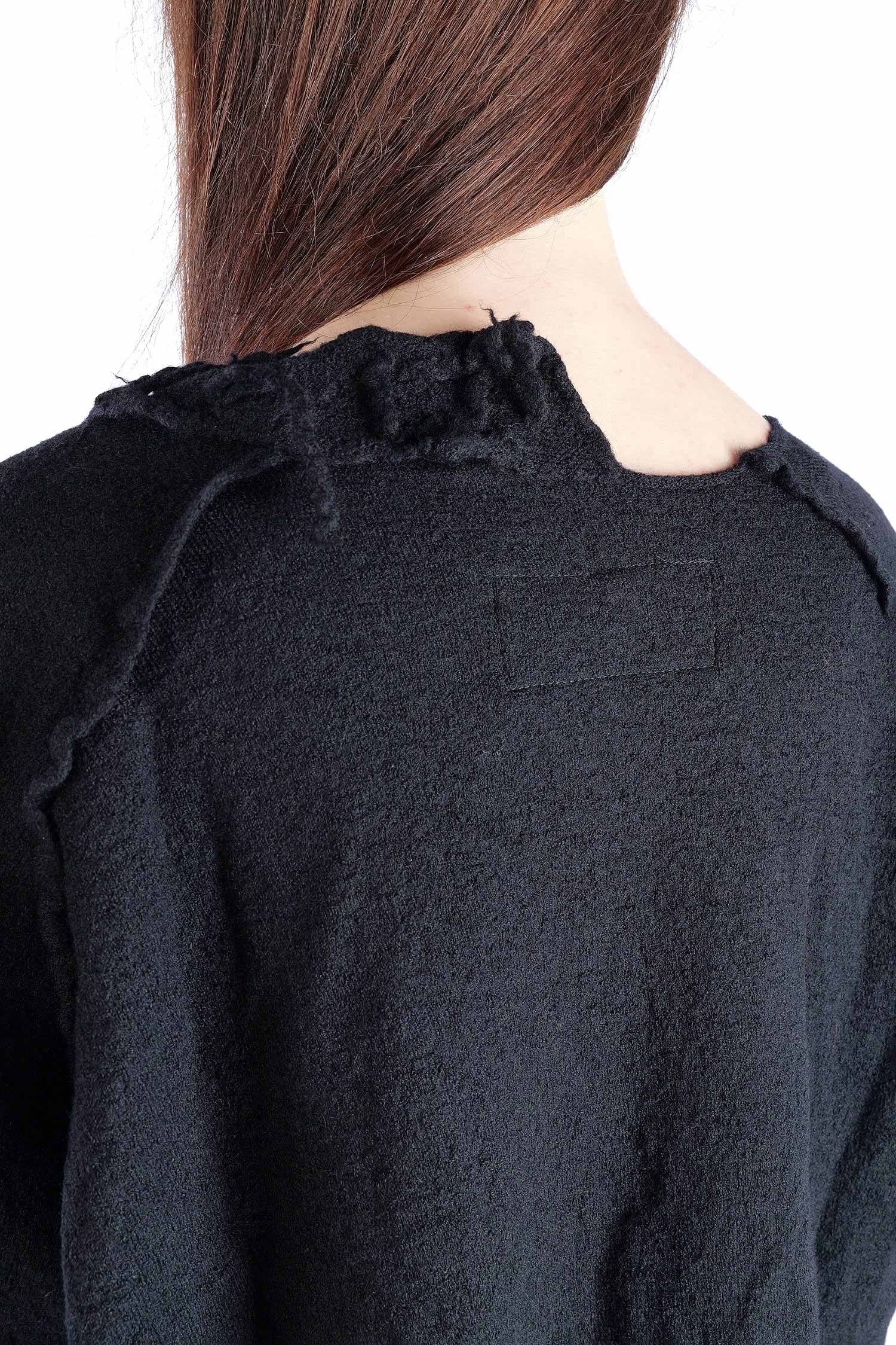 Oversize Wollpullover - Schwarz - 2262680707