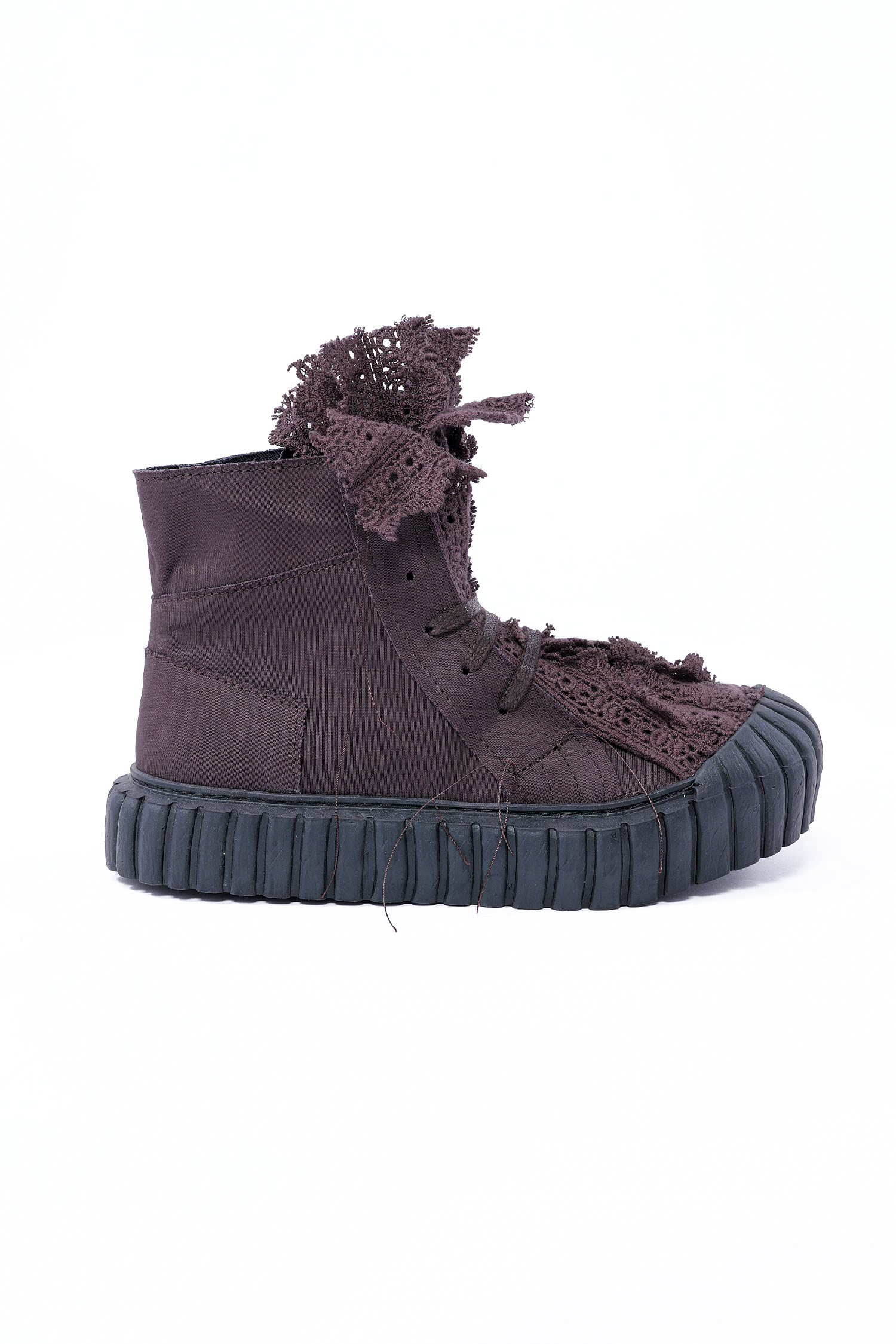 Plateausneaker mit Spitze - Amber - 1262985251