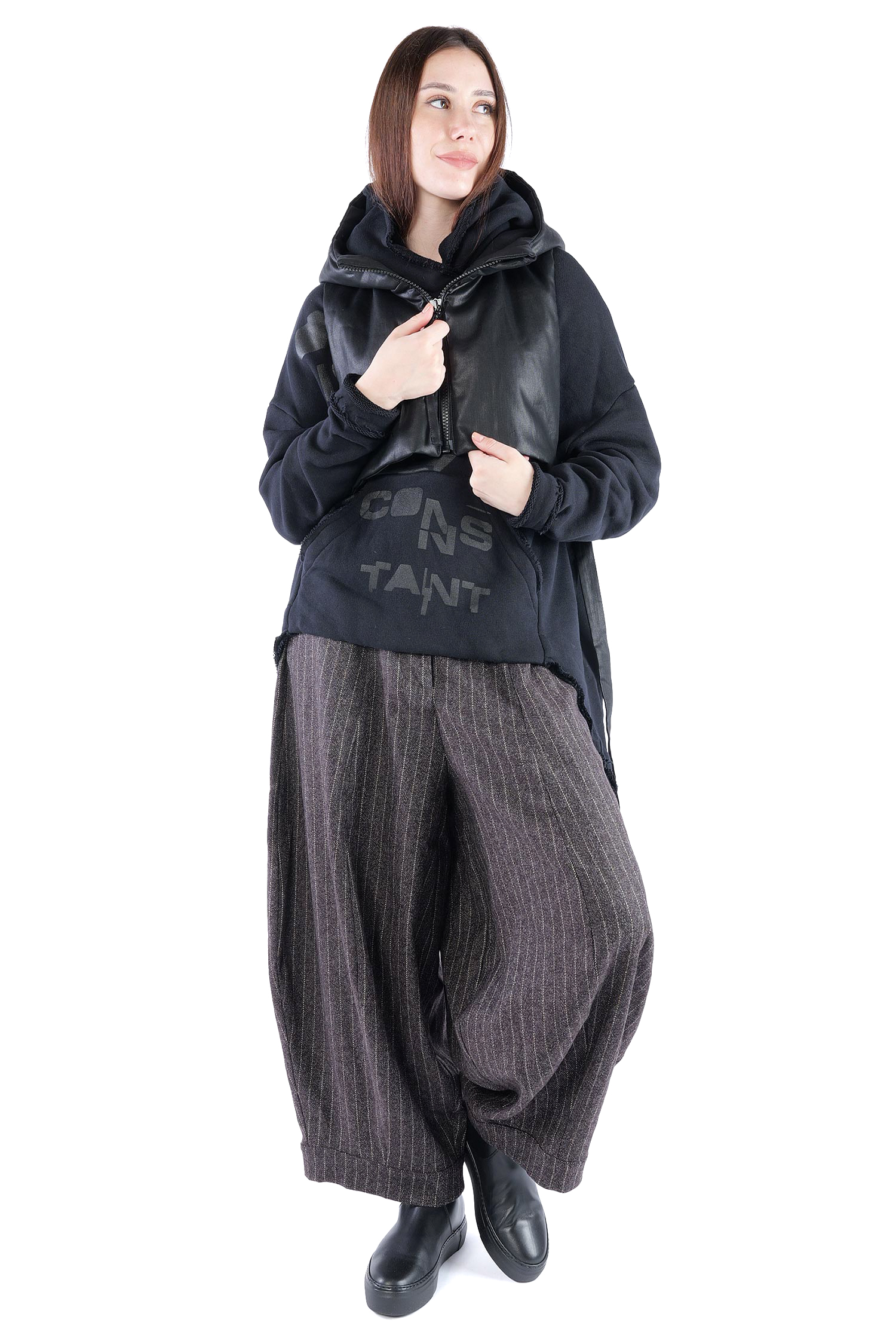 Kurze Weste - Black coated - Pinpin