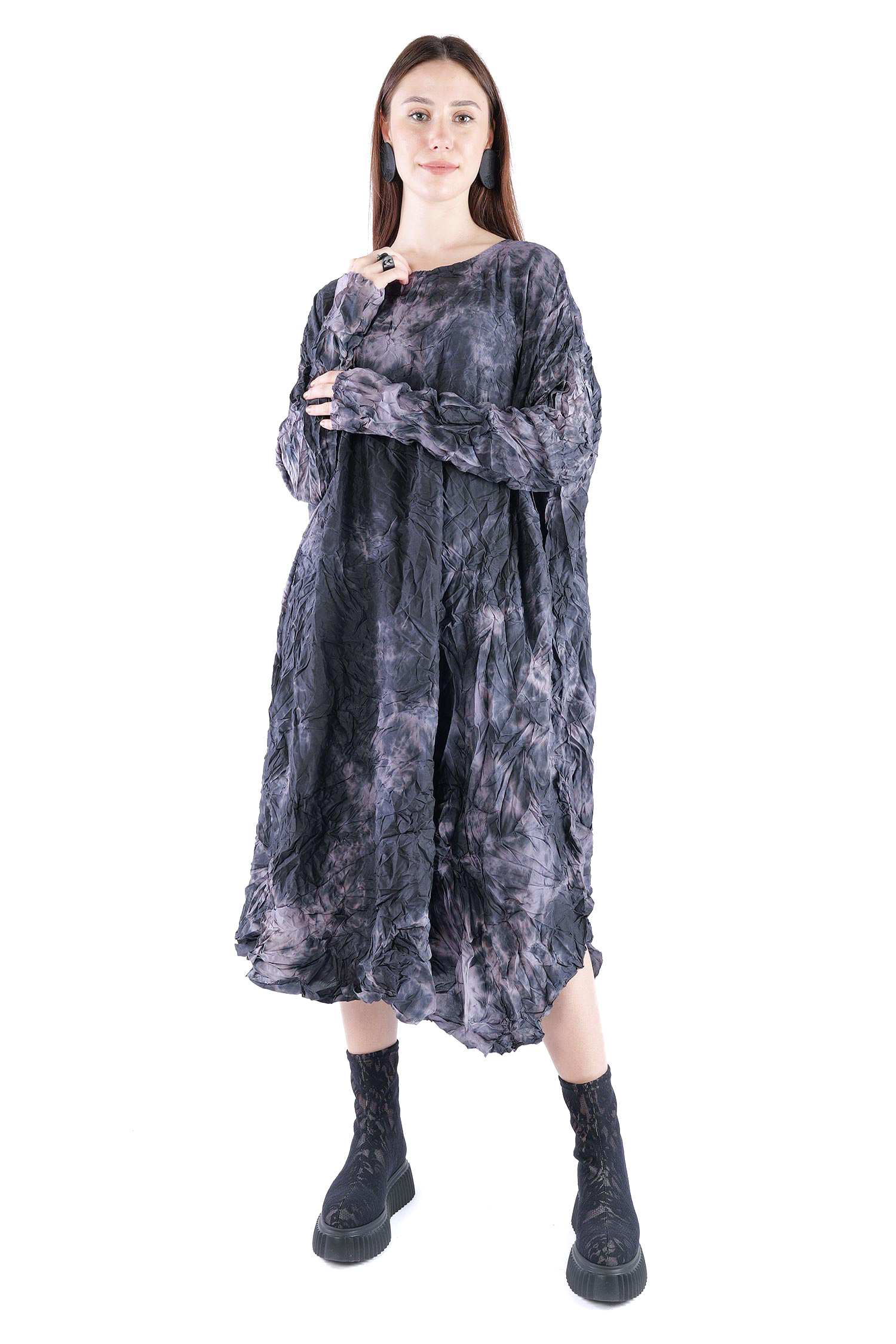 Oversize Seidenkleid - Ritter - Dearflaw