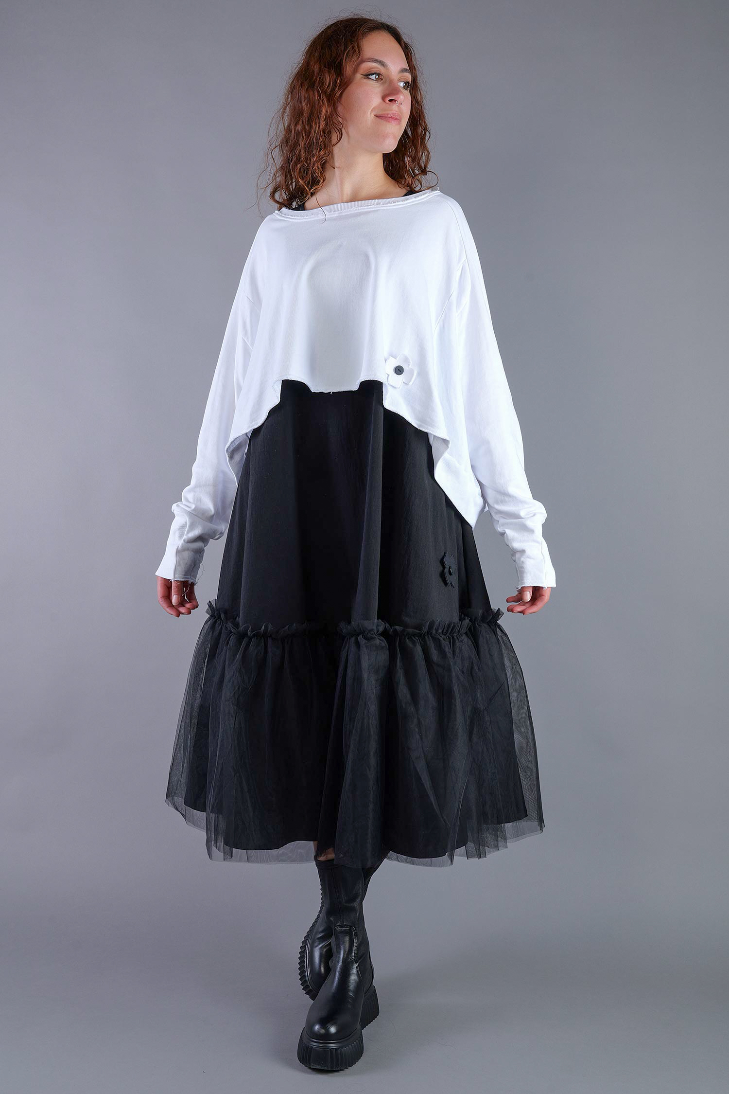 Kurzer Sweater - White UNI - 2101