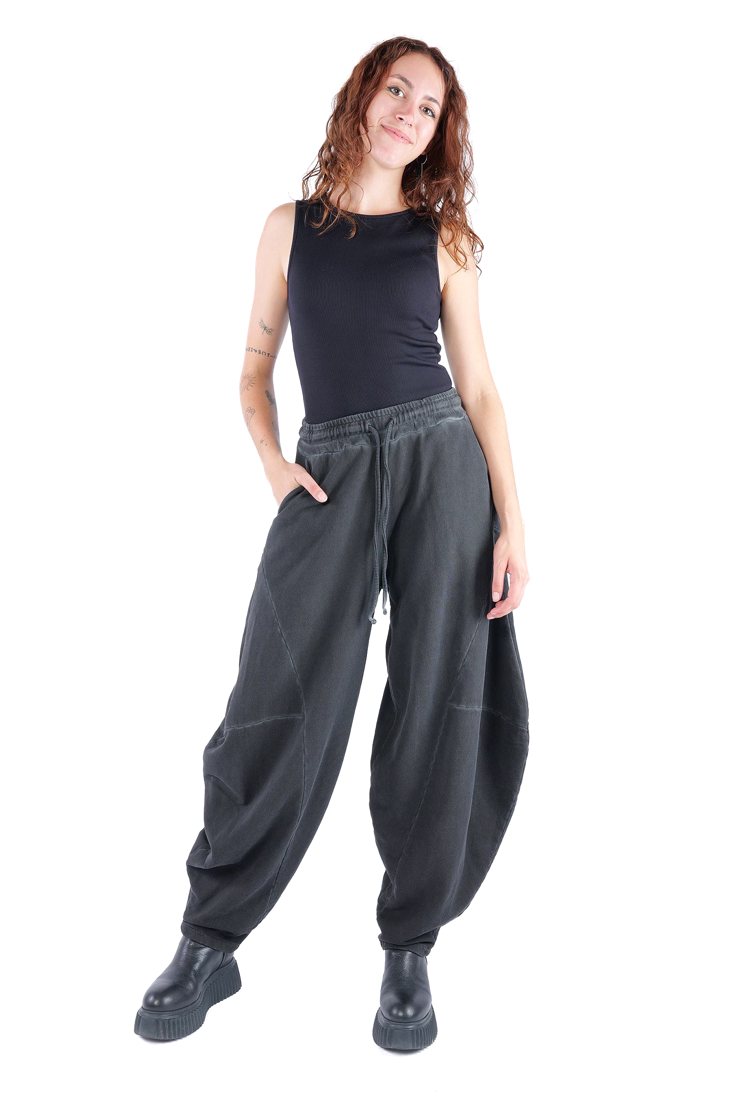 Tulip sweat pants - Black - W5460