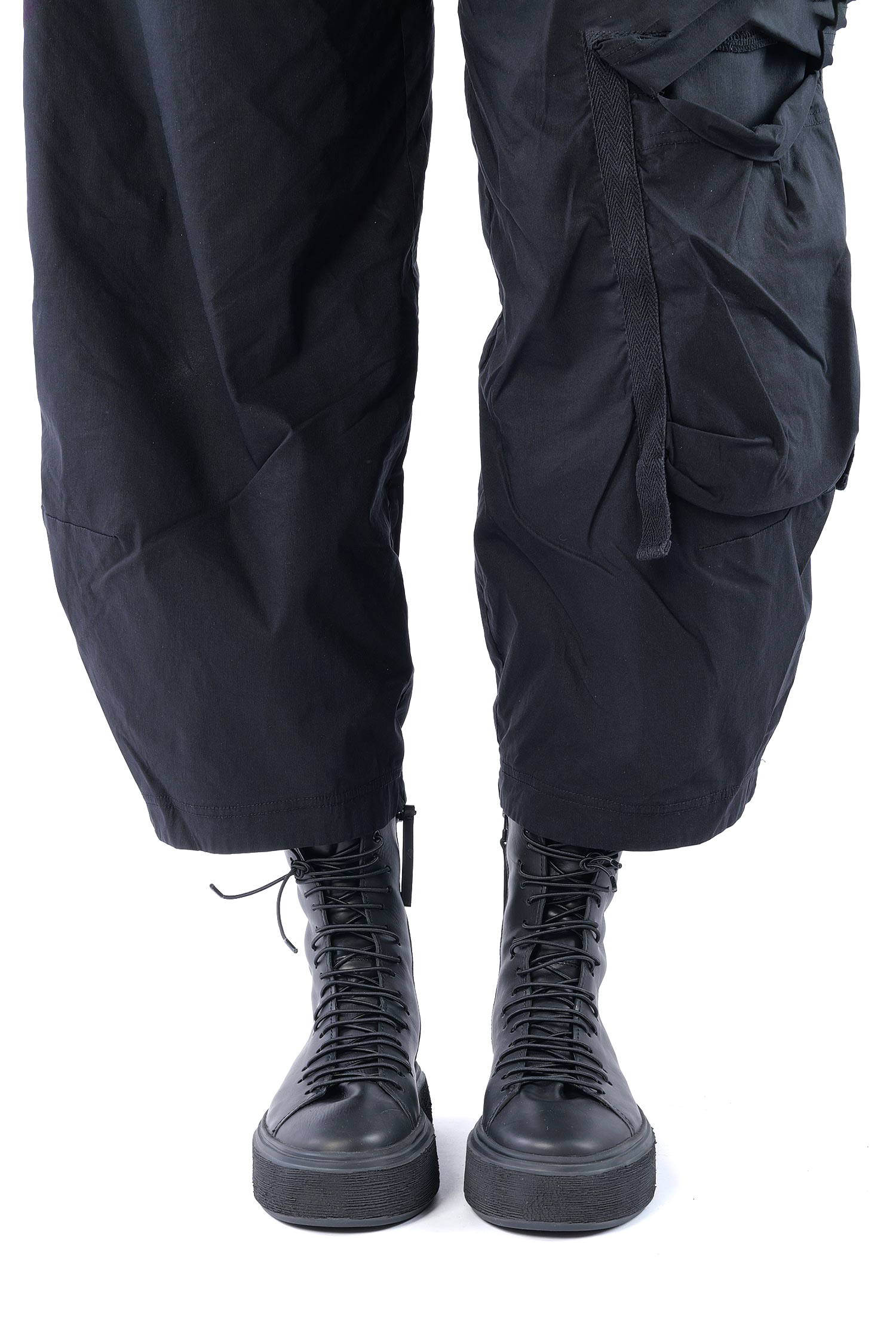 Hohe Ledersneaker - Schwarz - 907108