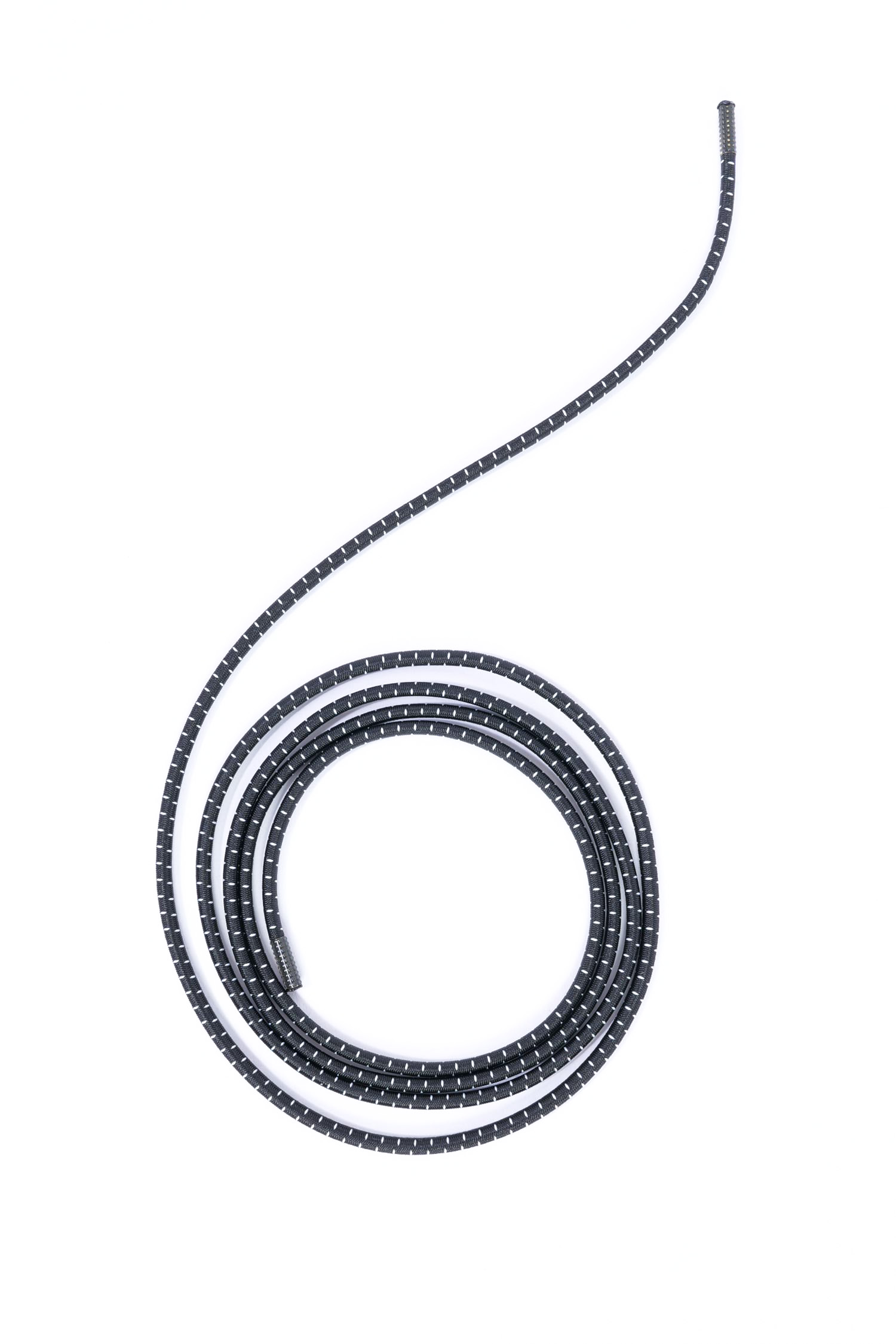 Elastische Schnürsenkel - 3mm - Schwarz/Weiß
