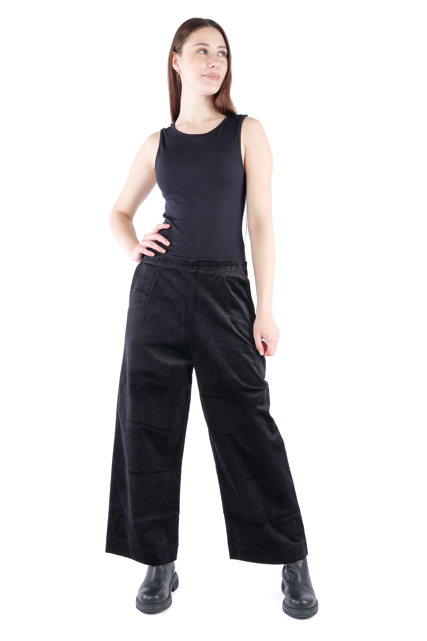 Feincord Culottes - Schwarz - 2263230113