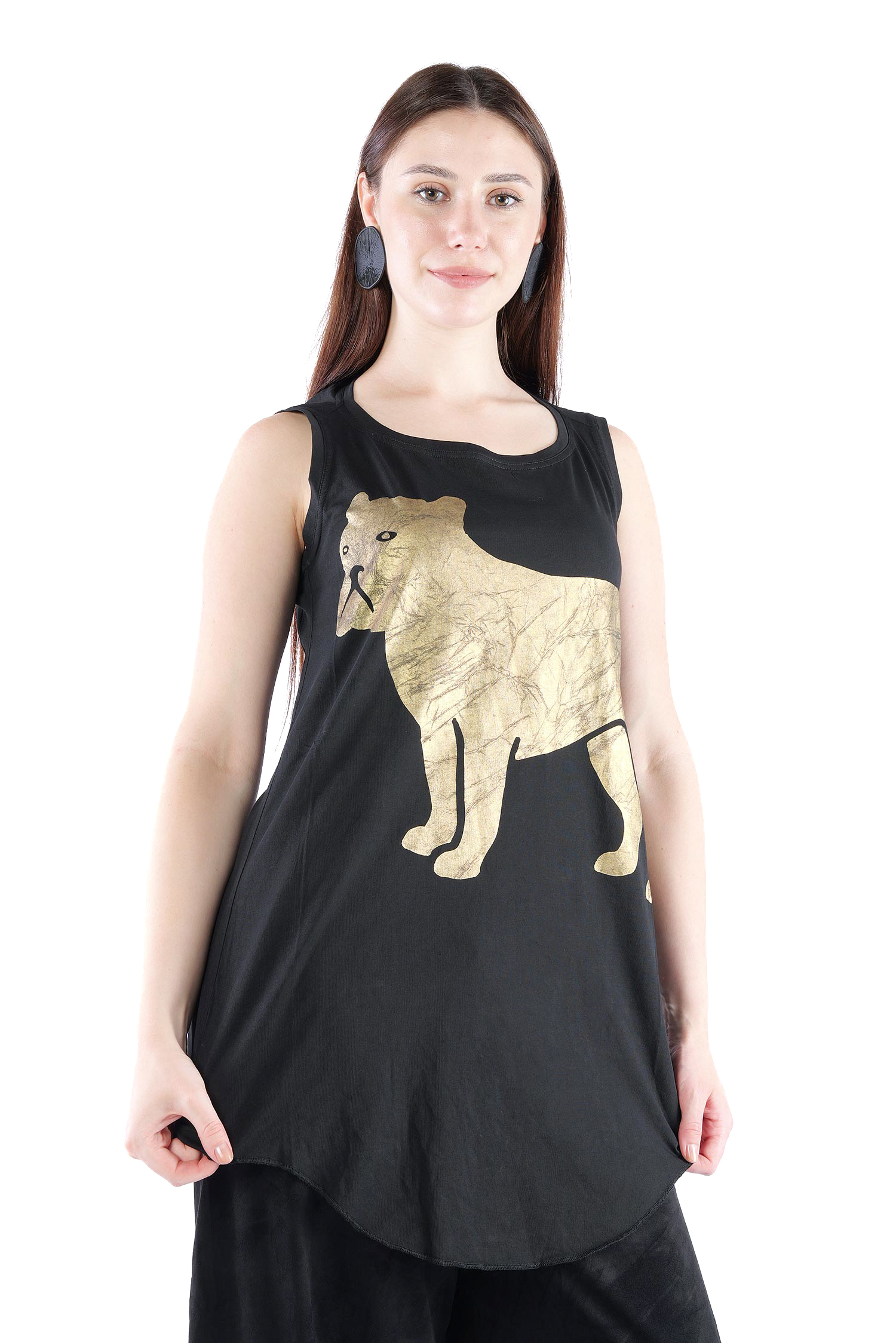Top mit Print - Black print - 2261300805
