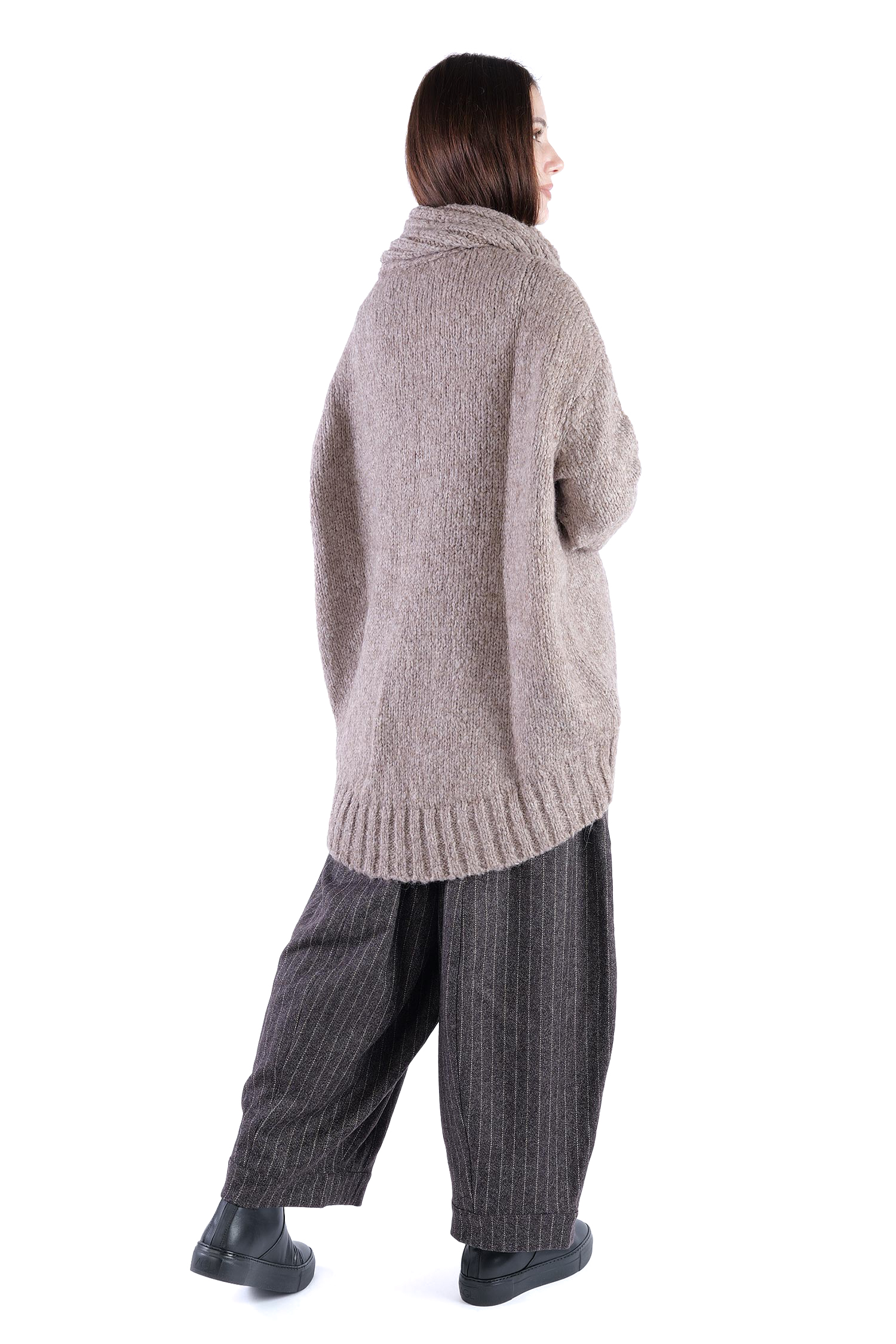 Oversize Strickpullover - Dusty rose - Frantic