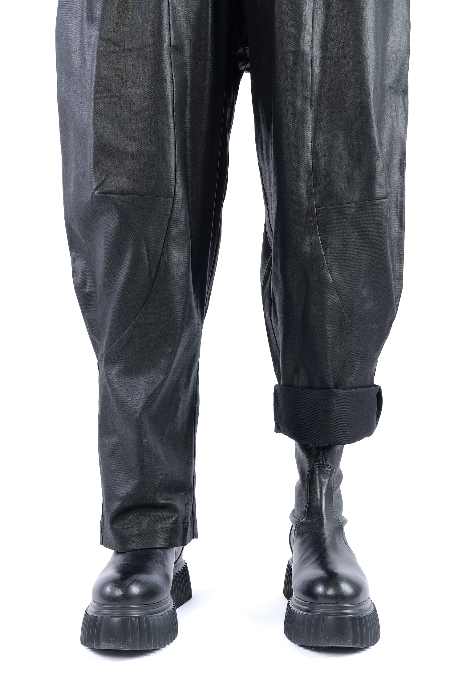 Coated pants - Black coated - Rundo