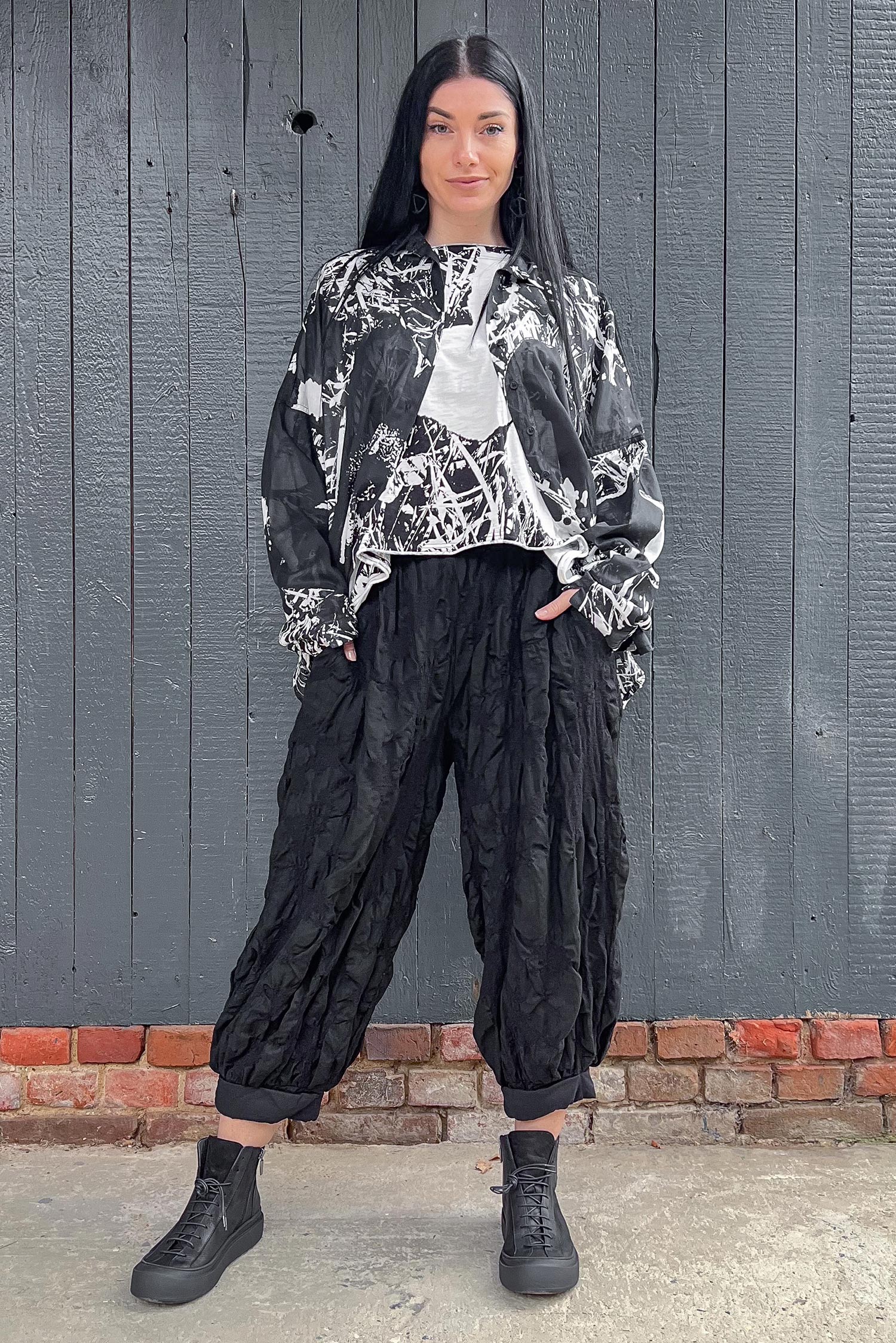 Tulpige Hose - Schwarz - Lumen