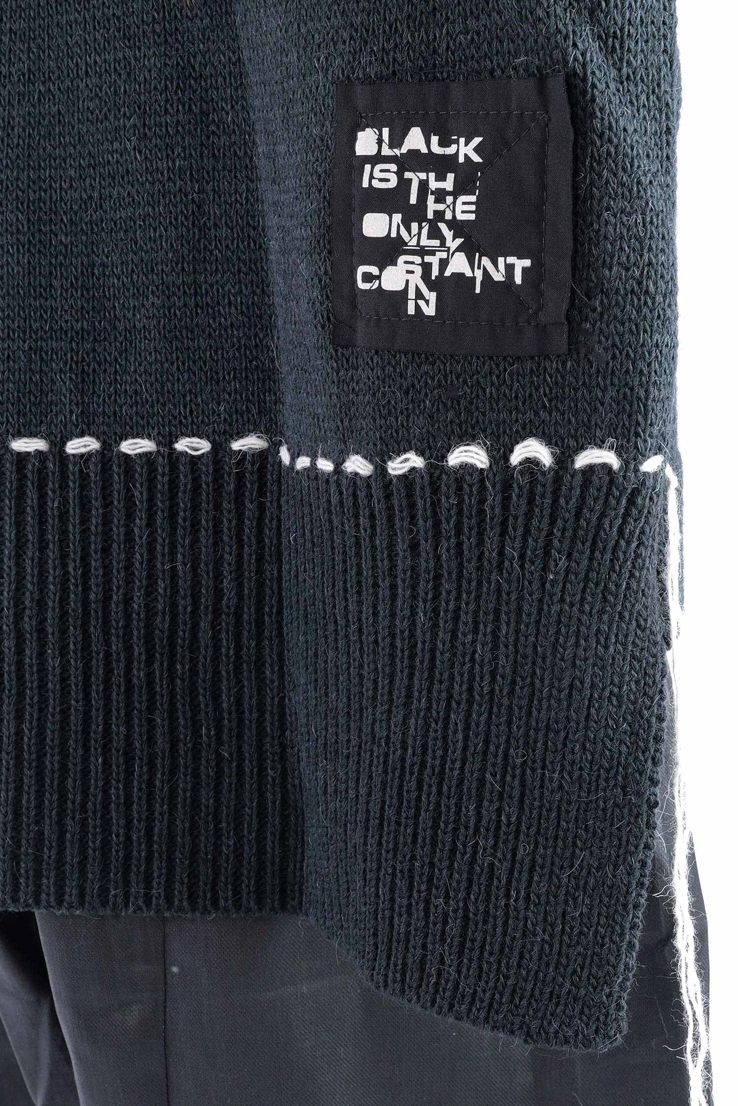 Strick Hoodie - Schwarz - Edooh