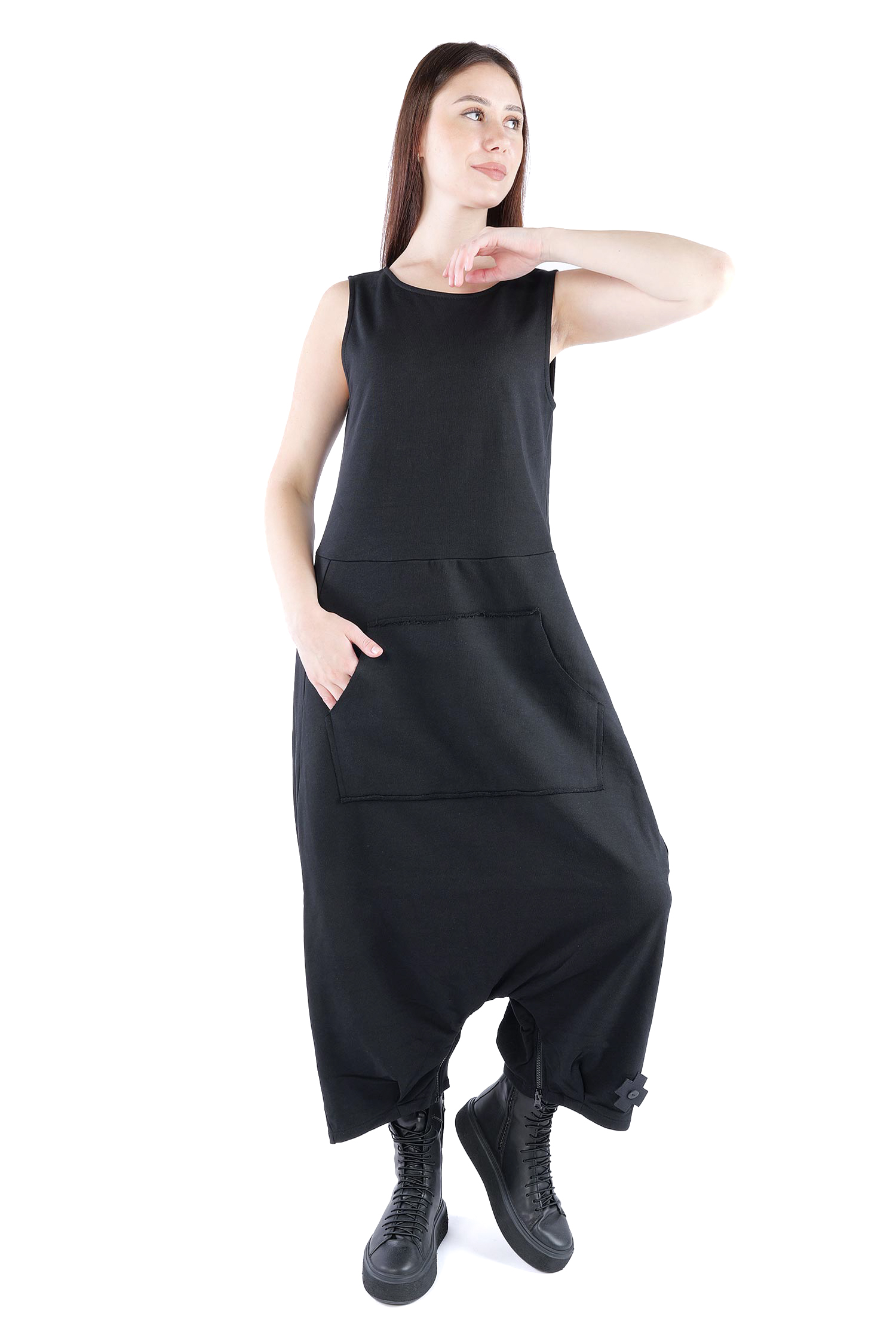 Sweatoverall - Schwarz - 10040