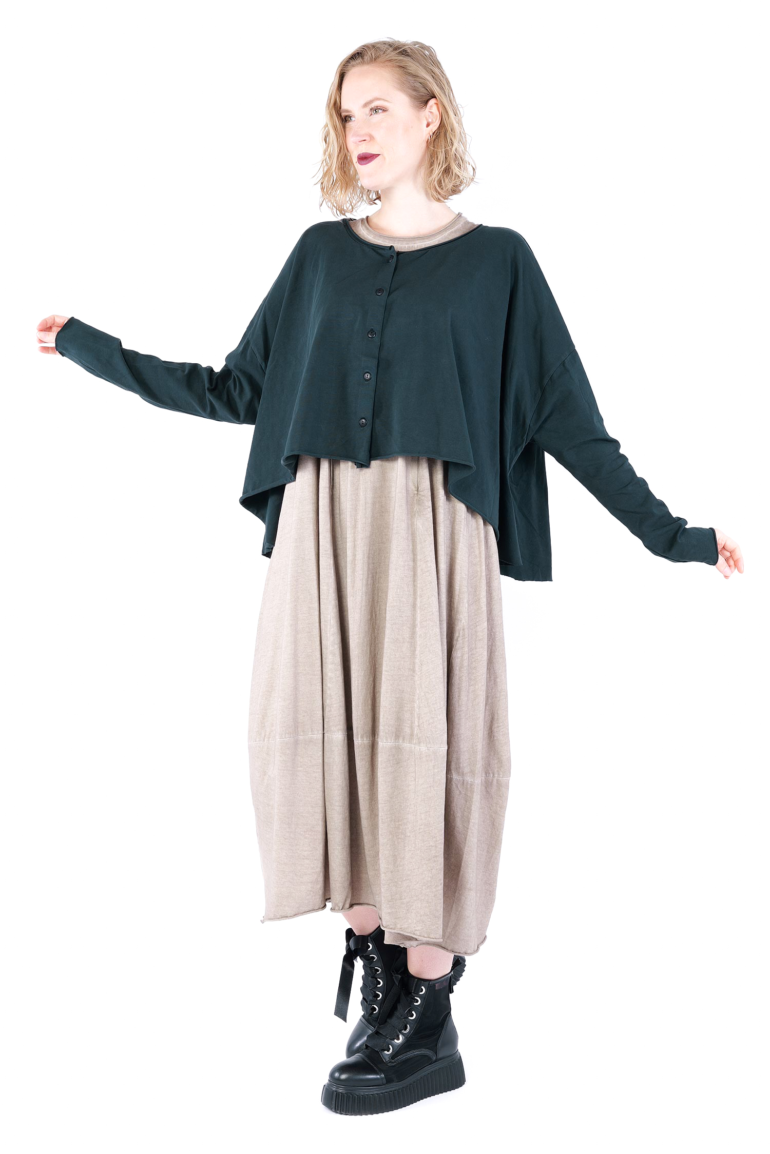 Oversize Jersey Jacke - Waldtanne - Soulviel