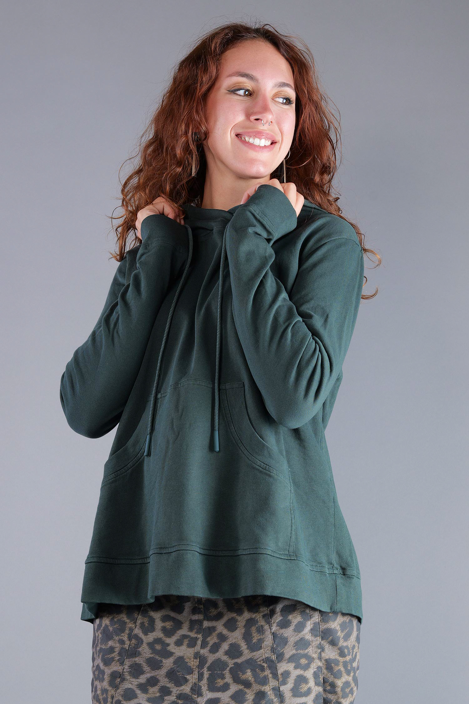A-line sweater - Forest - 2263290518