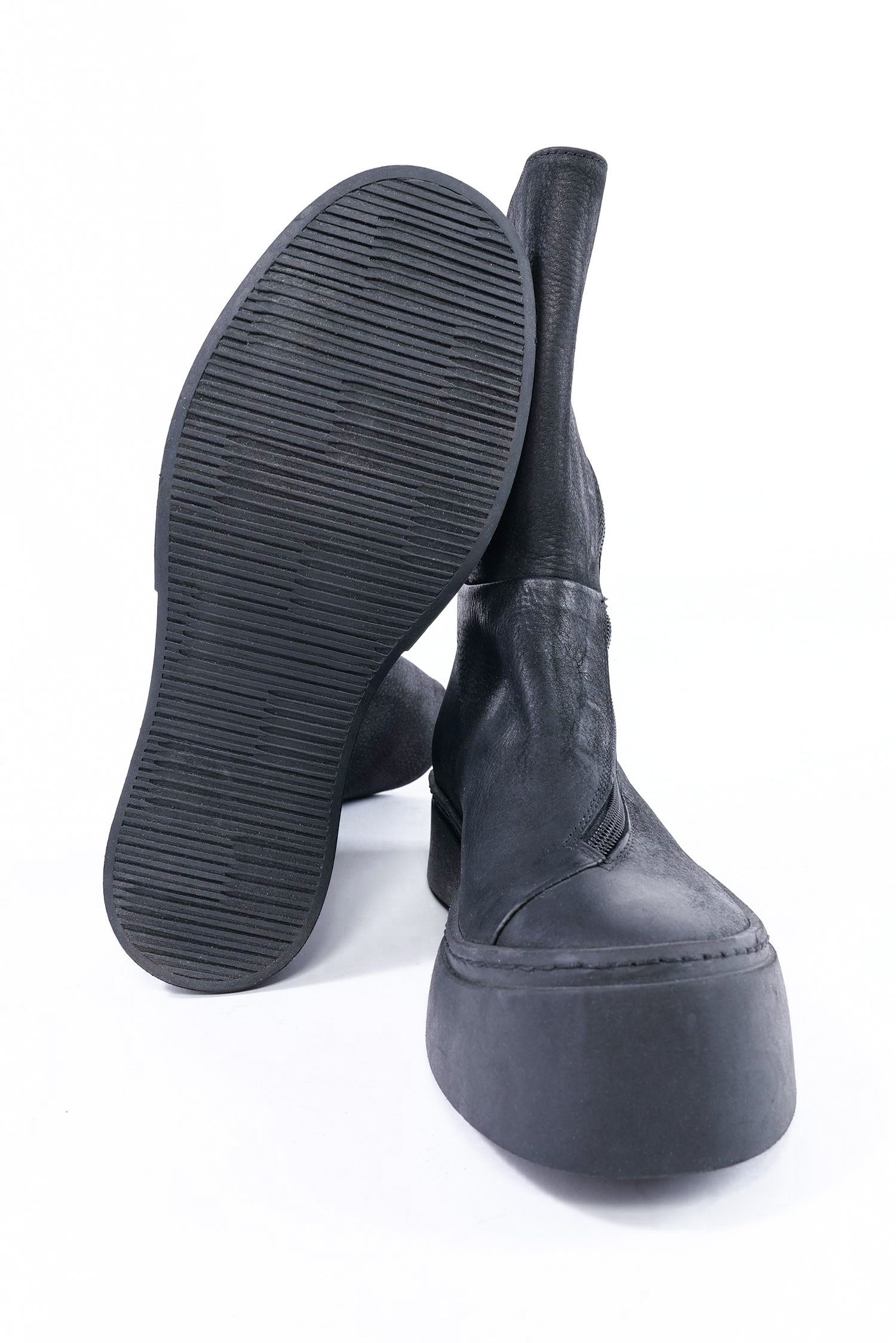 Leather boots - black - 6430