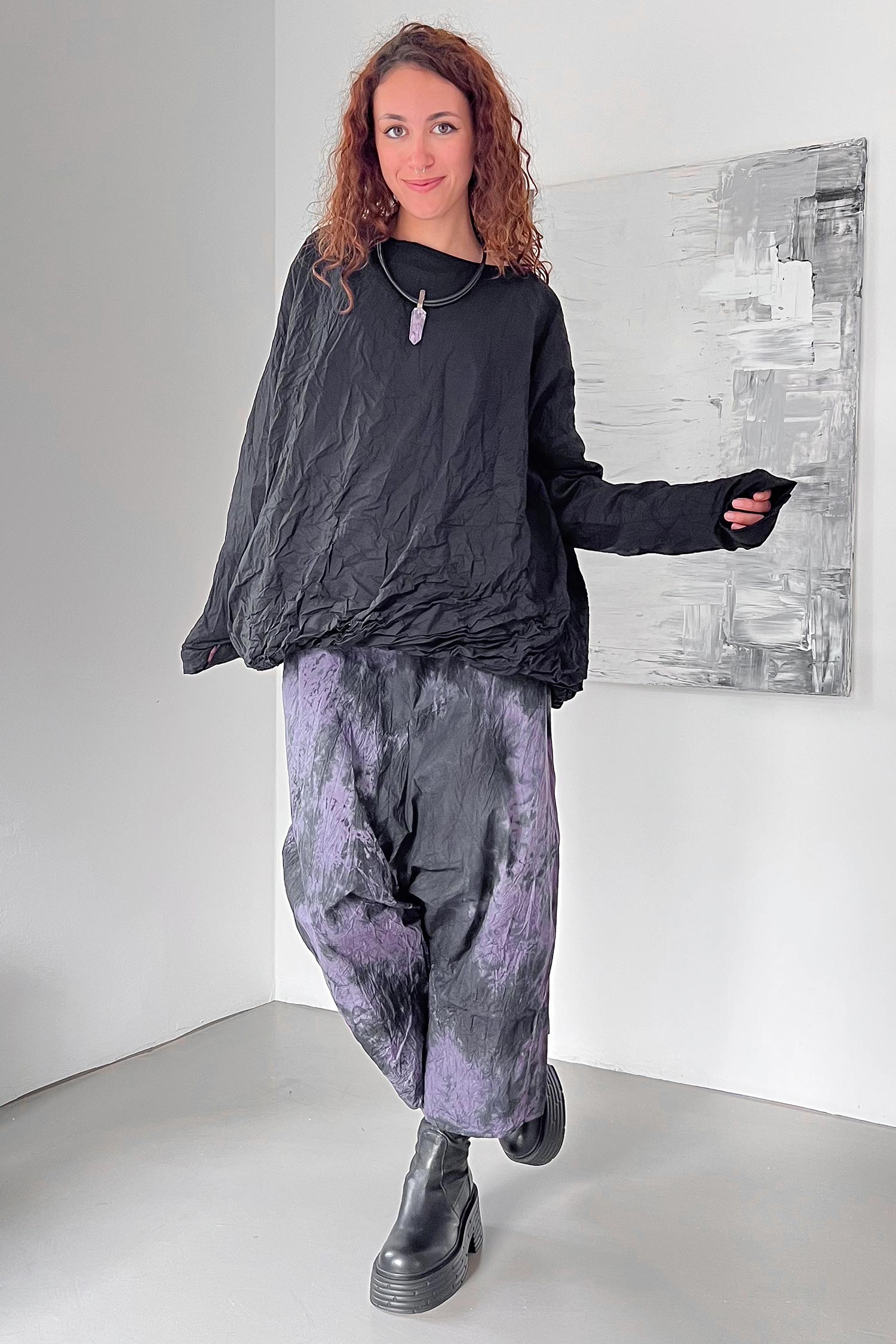 Oversized pullover - Black - Wundklar