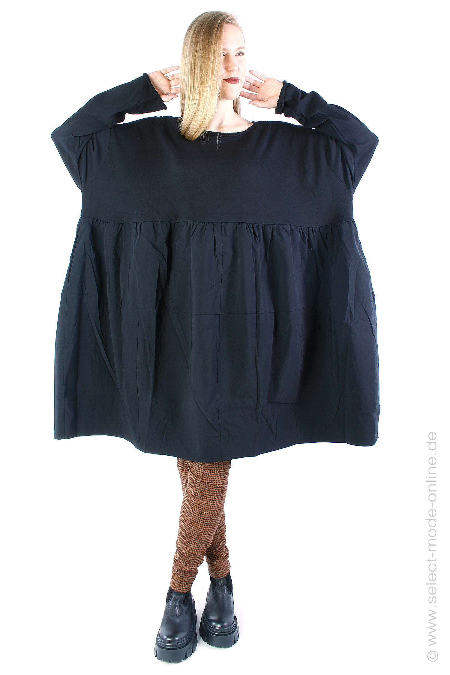 Oversize Kleid - schwarz - 2233290927