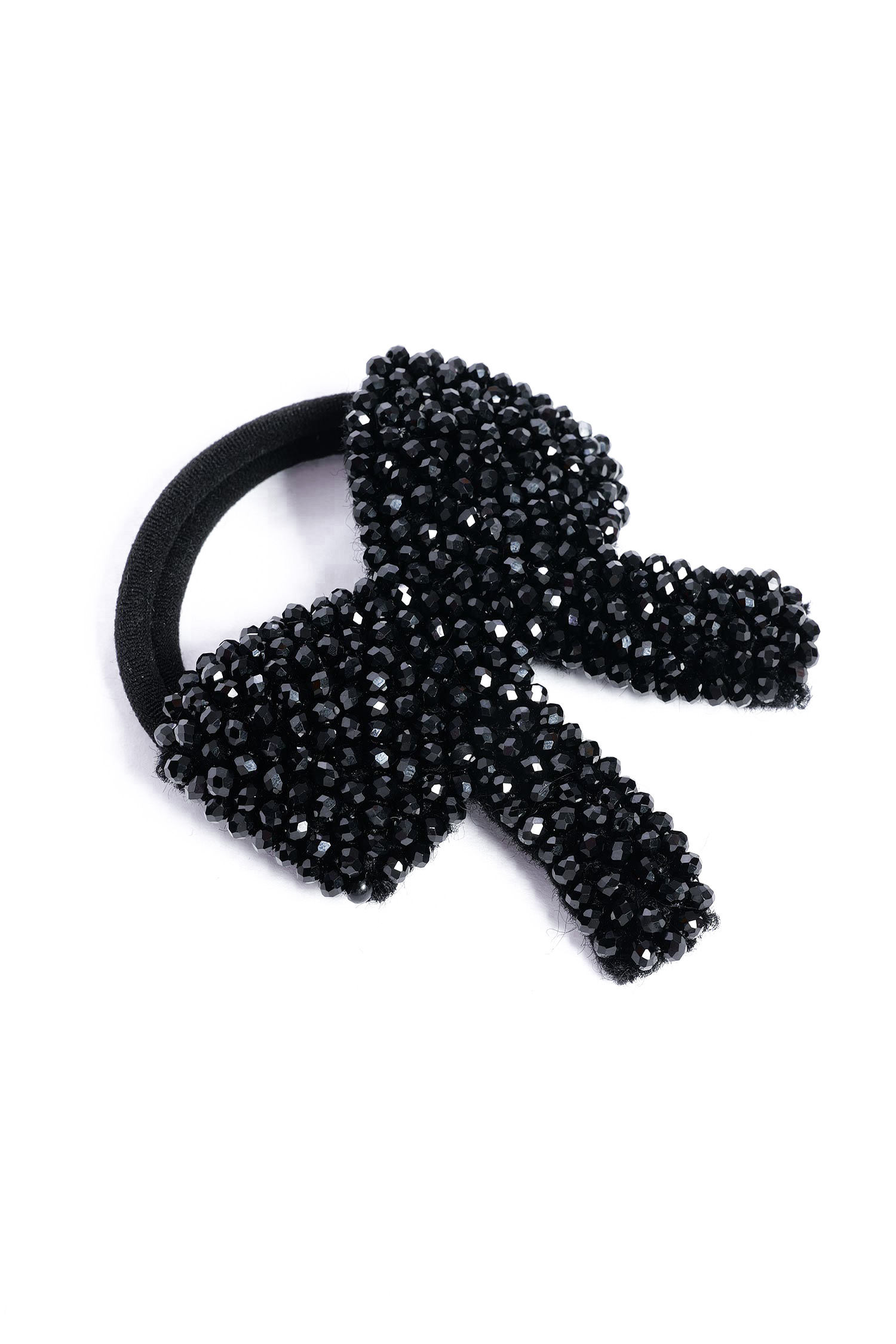 Schleifen Armband / Haargummi - Schwarz - 1134