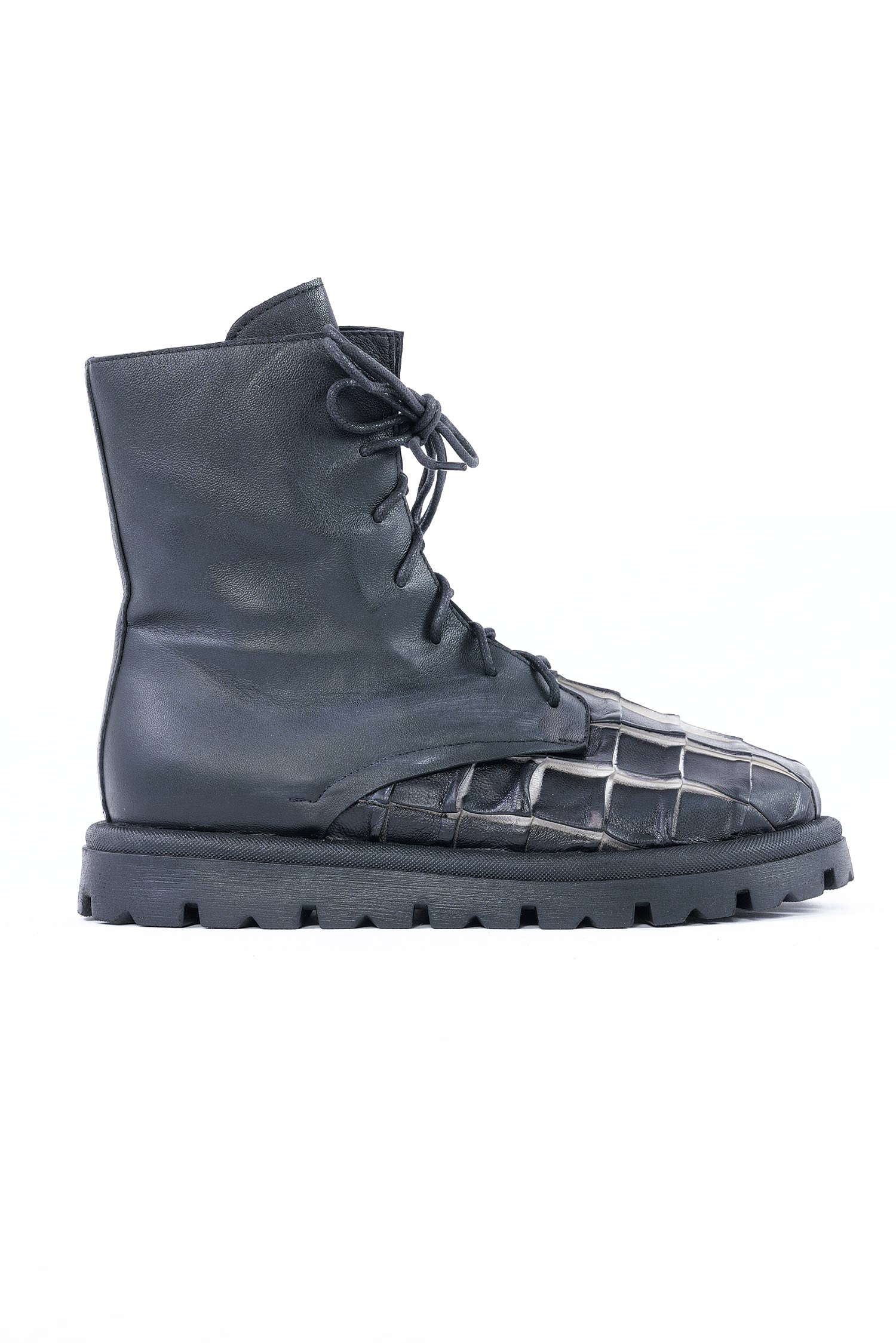 Leder Boots - Schwarz - Rue