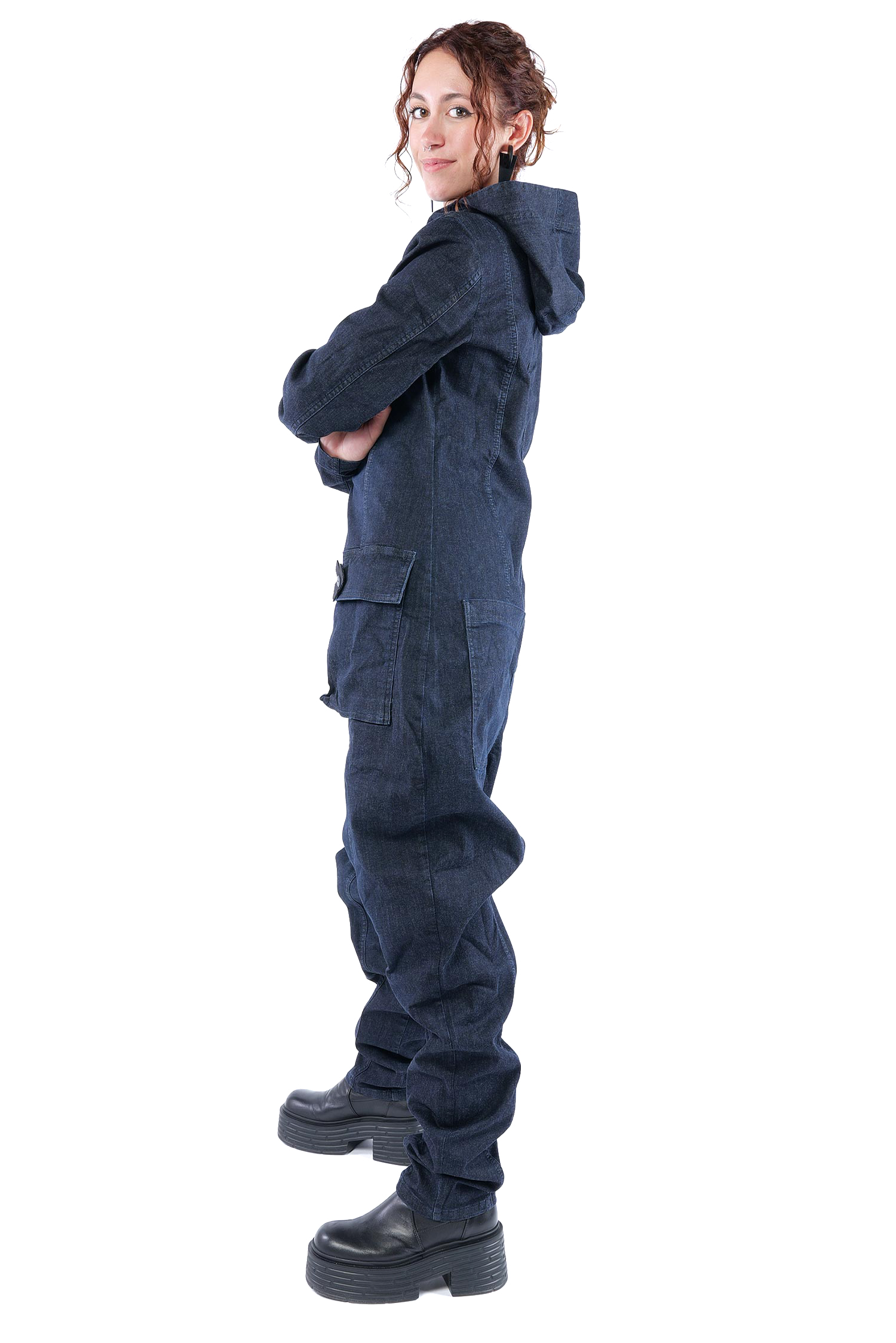 Jeansoverall - Darkblue - 10022