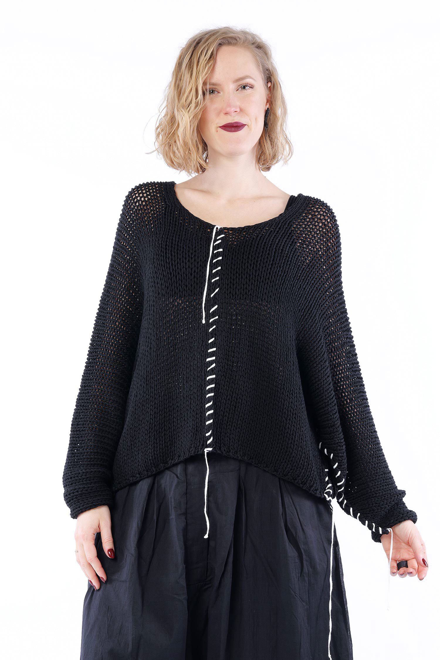 Strickpullover - Schwarz - Musso