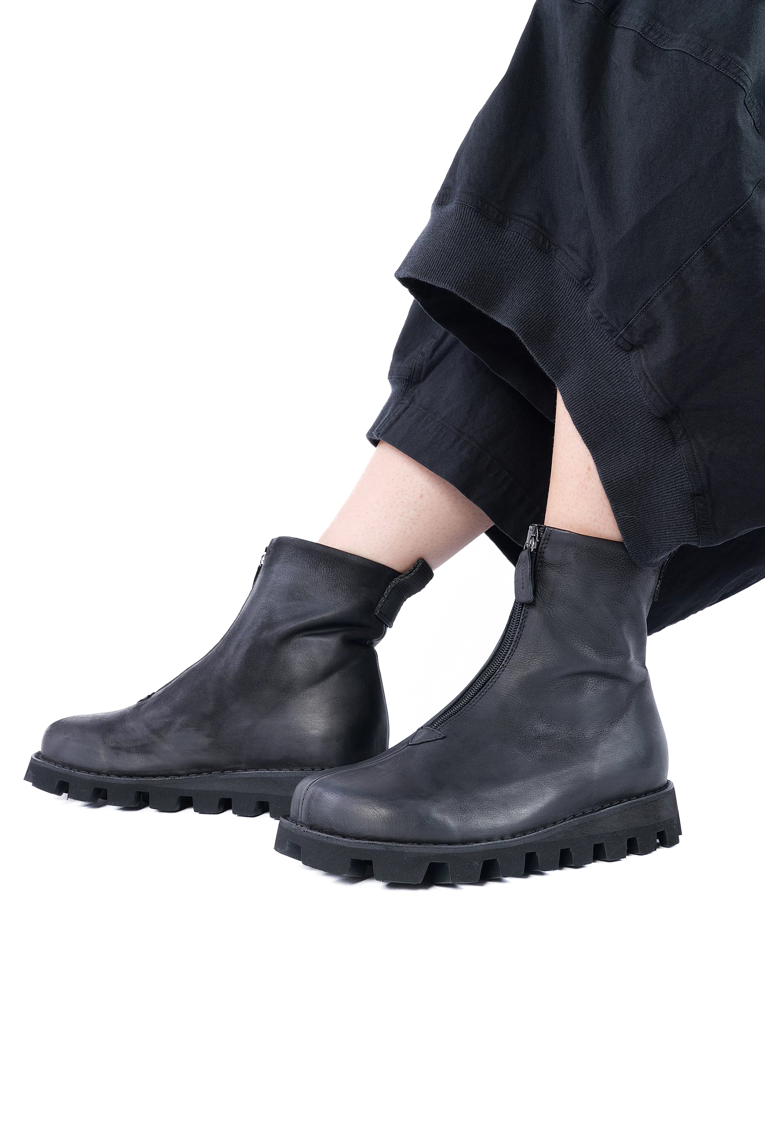 Boots mit Reißverschluss - Schwarz - 9230