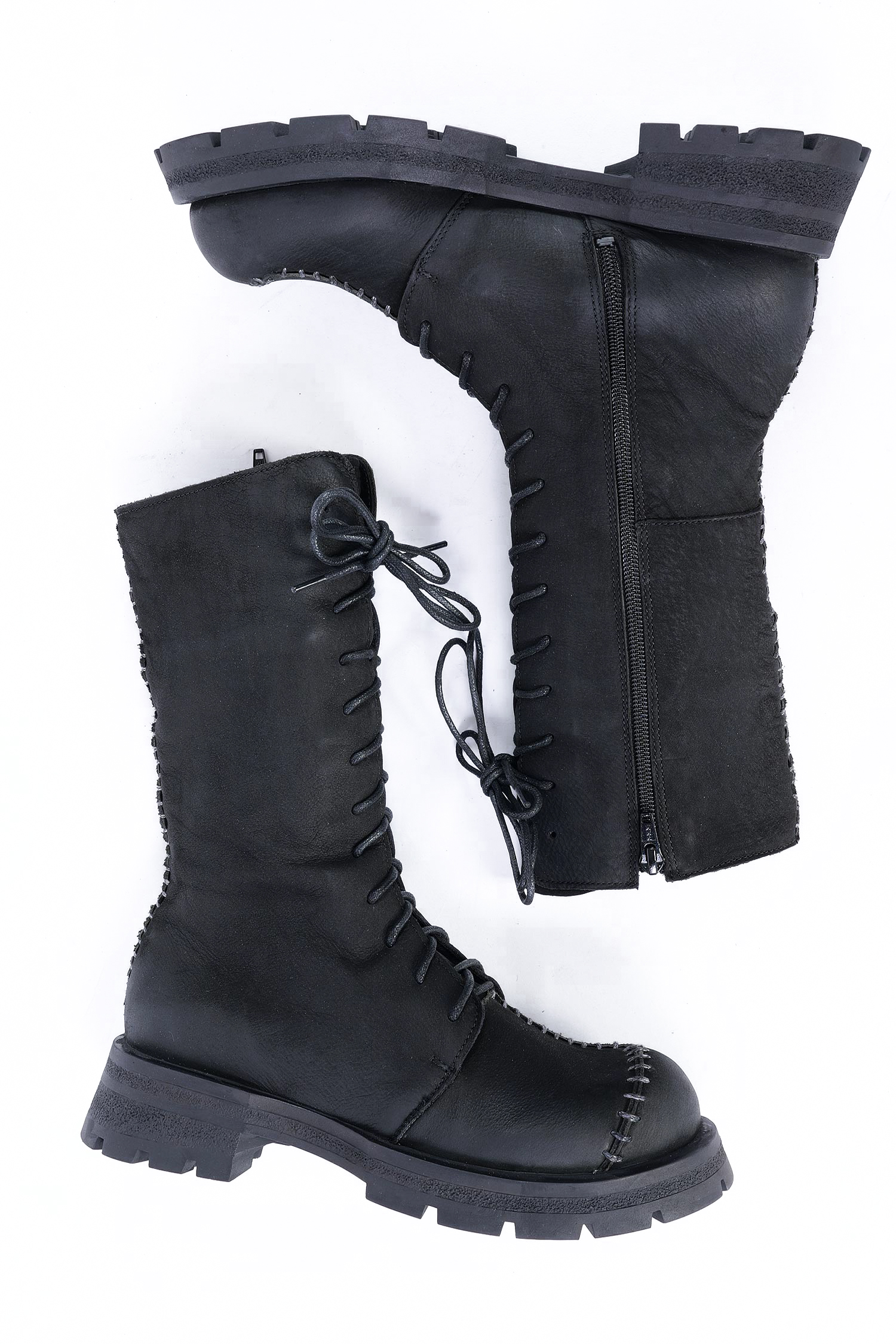 Leder Stiefel - Schwarz - Eyre