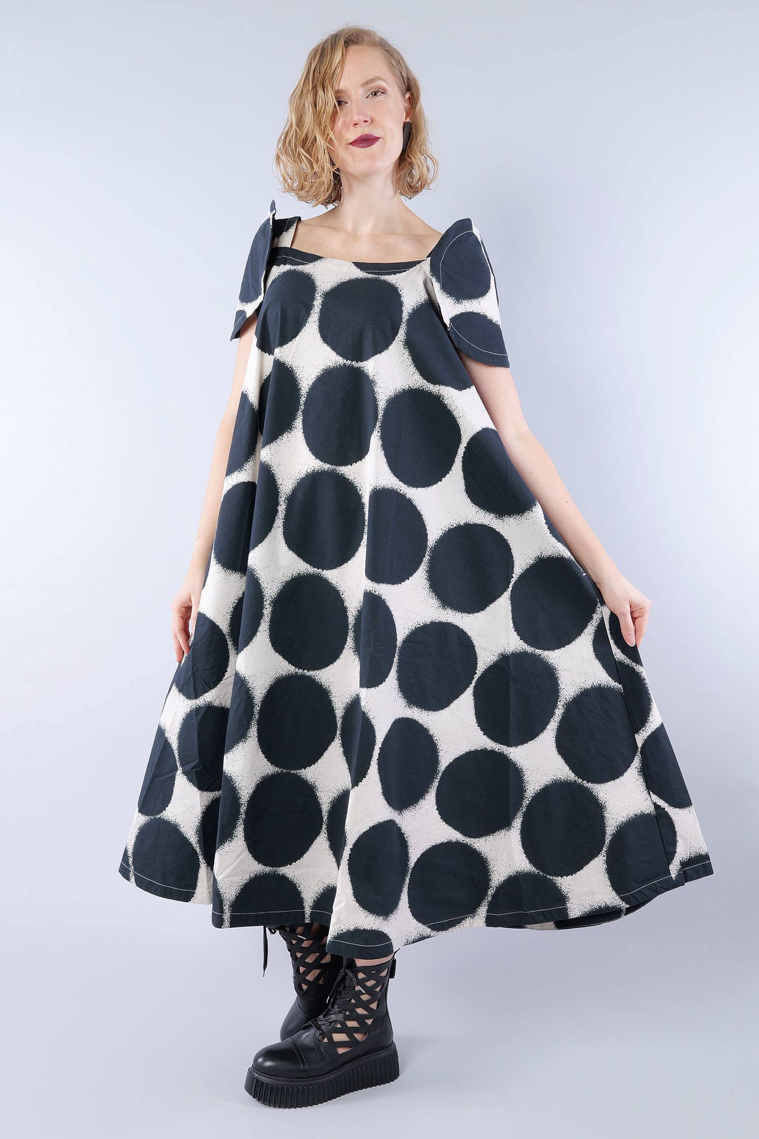 Stretch dress - Black print - 1261630908