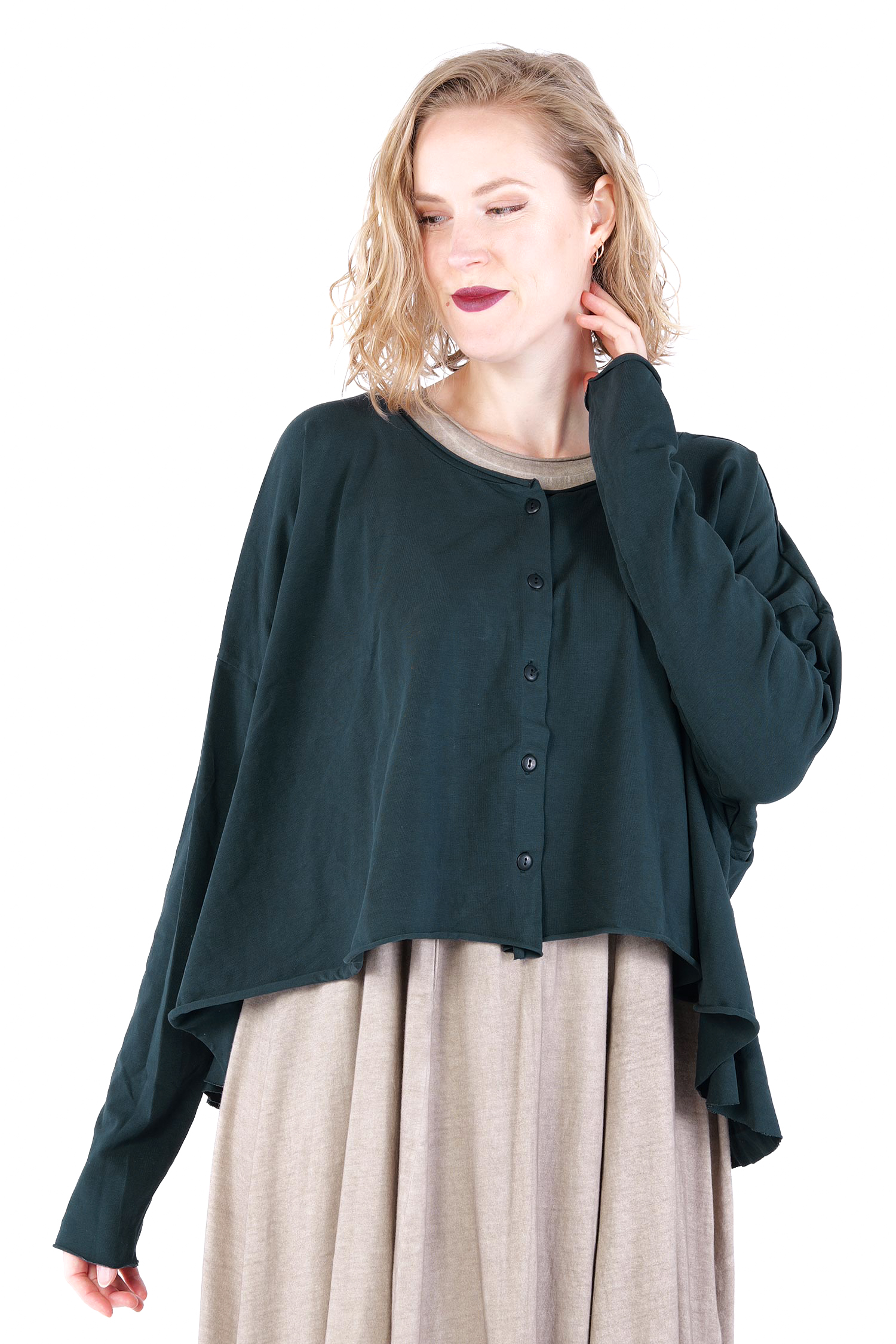 Oversize Jersey Jacke - Waldtanne - Soulviel